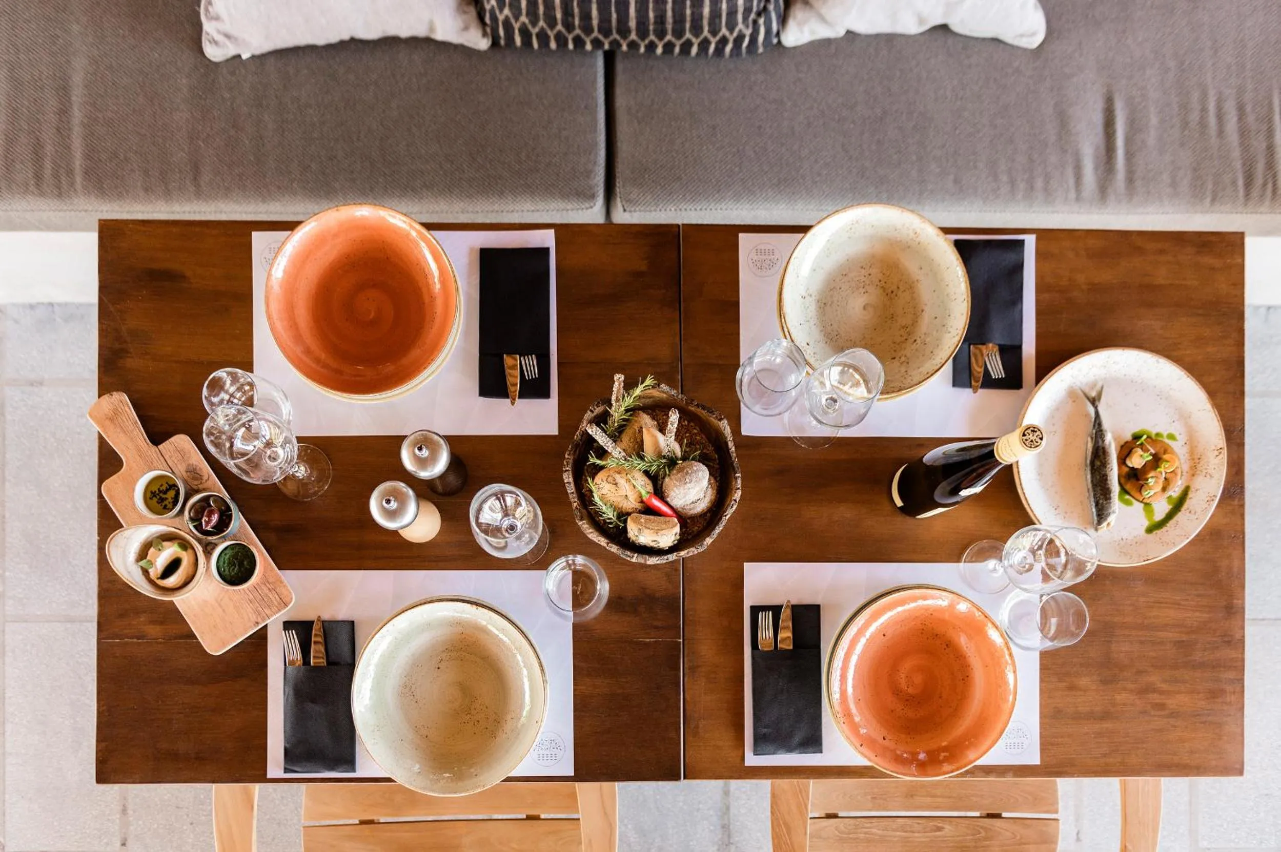 Food and drinks in Lindos Aqua Terra