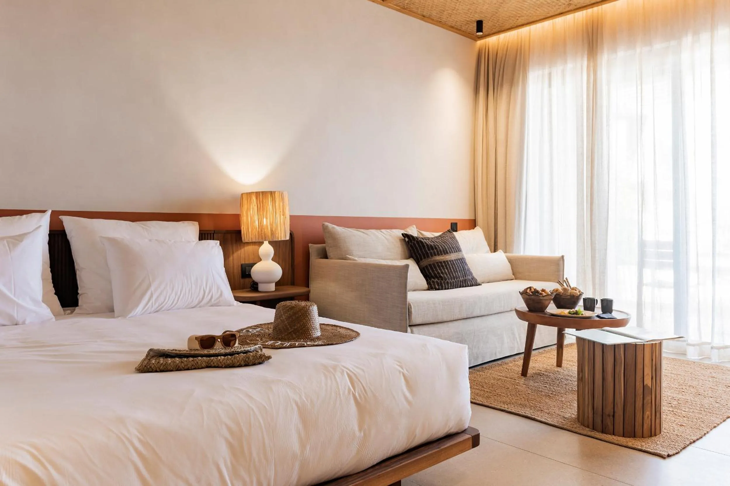 Bedroom, Bed in Lindos Aqua Terra