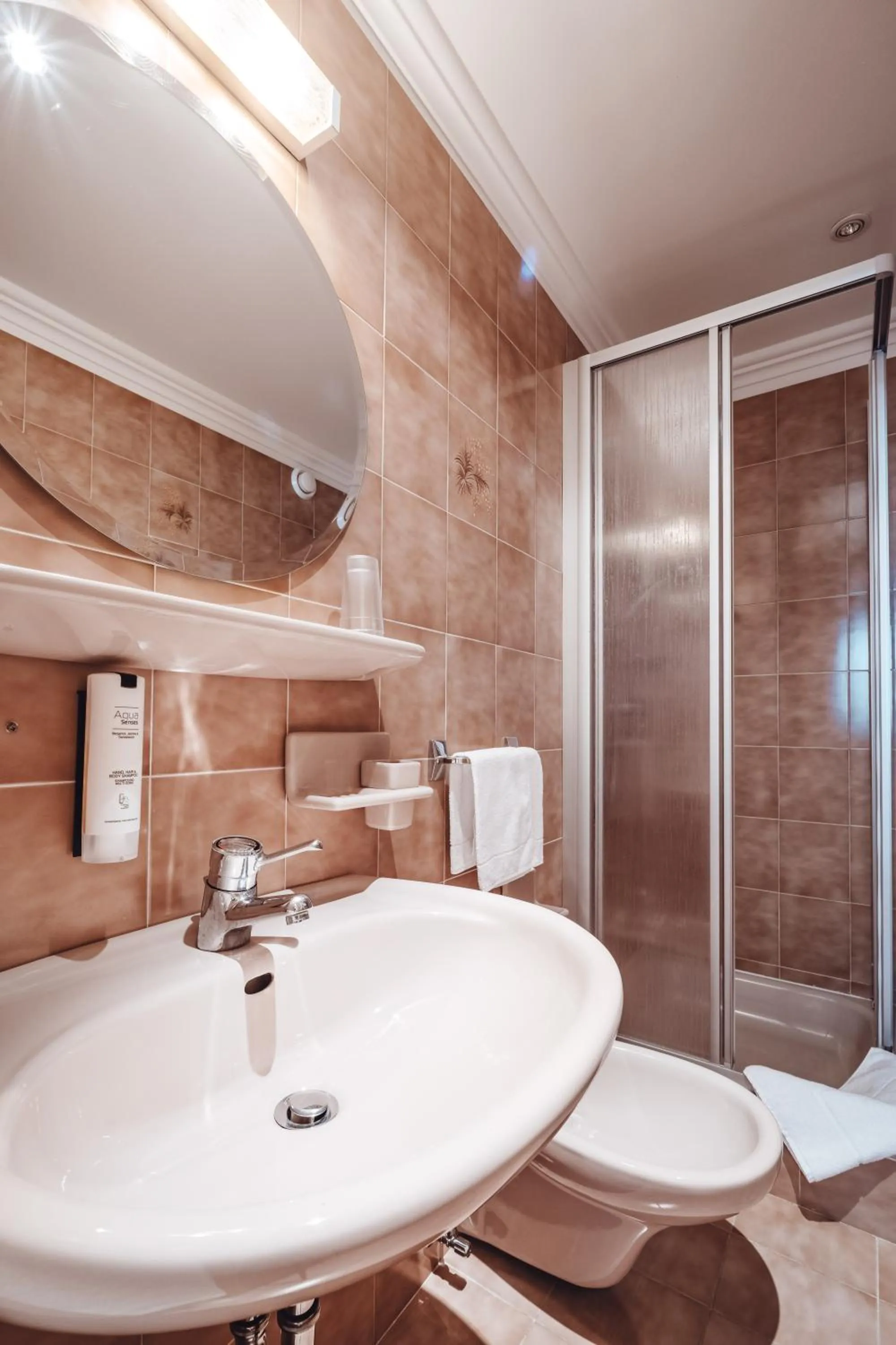 Bathroom in Hotel Plan de Gralba - das Berghotel