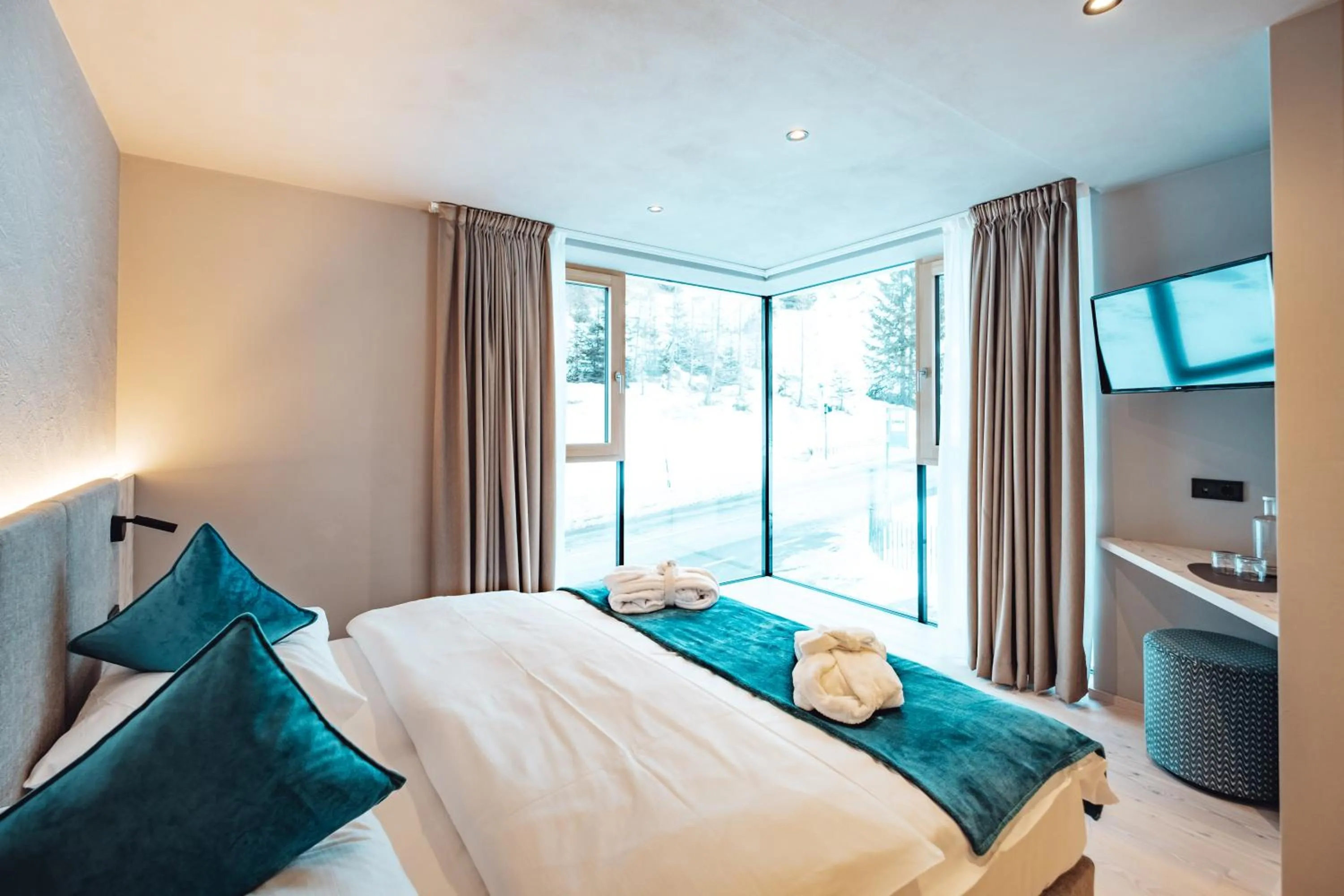 Bed in Hotel Plan de Gralba - das Berghotel