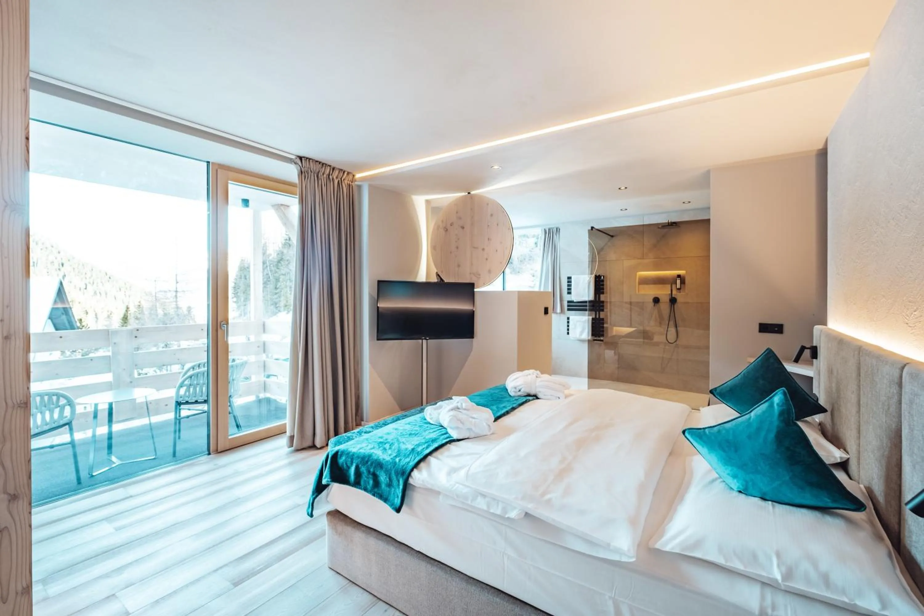 Bed in Hotel Plan de Gralba - das Berghotel