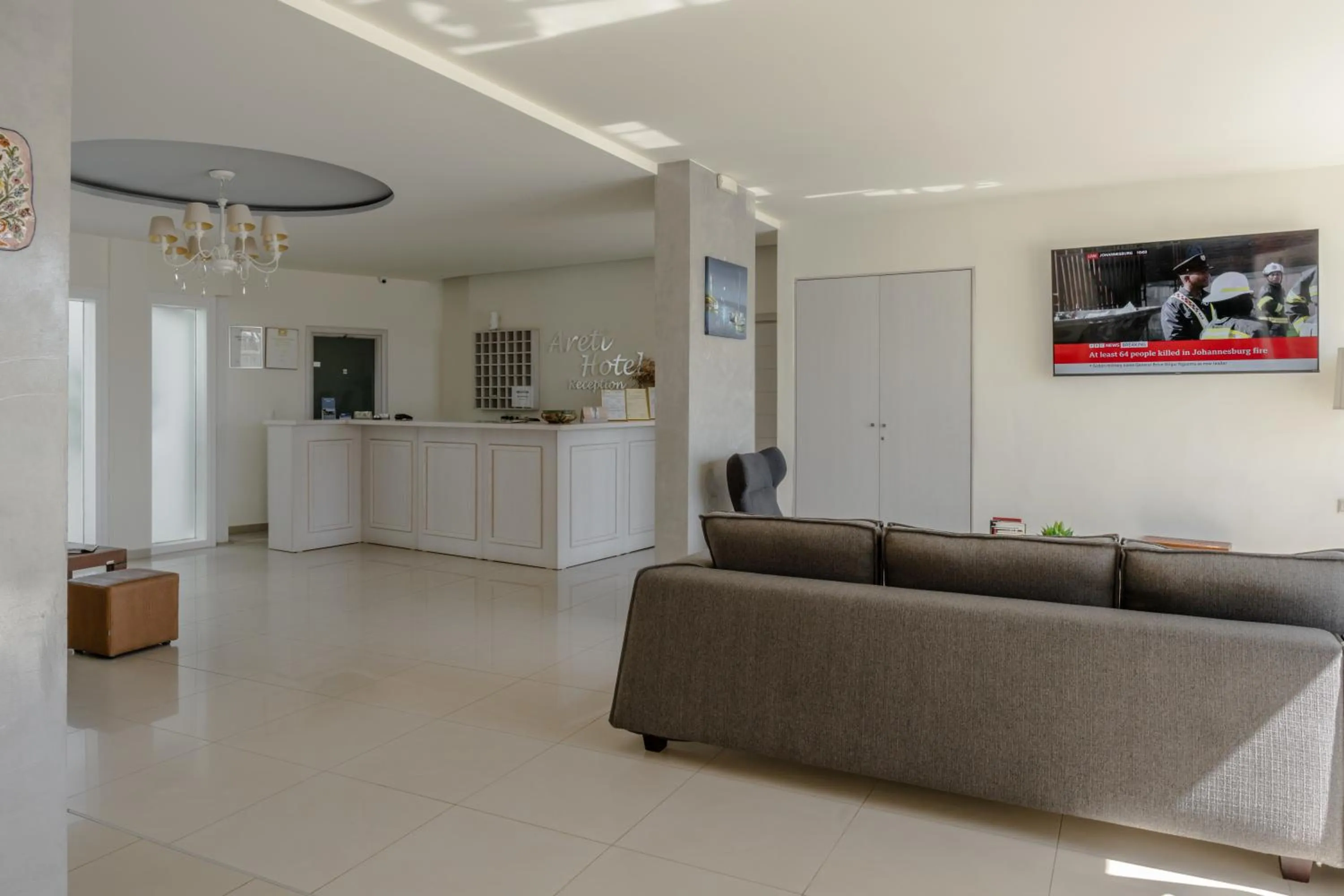 Lobby or reception in Areti Hotel