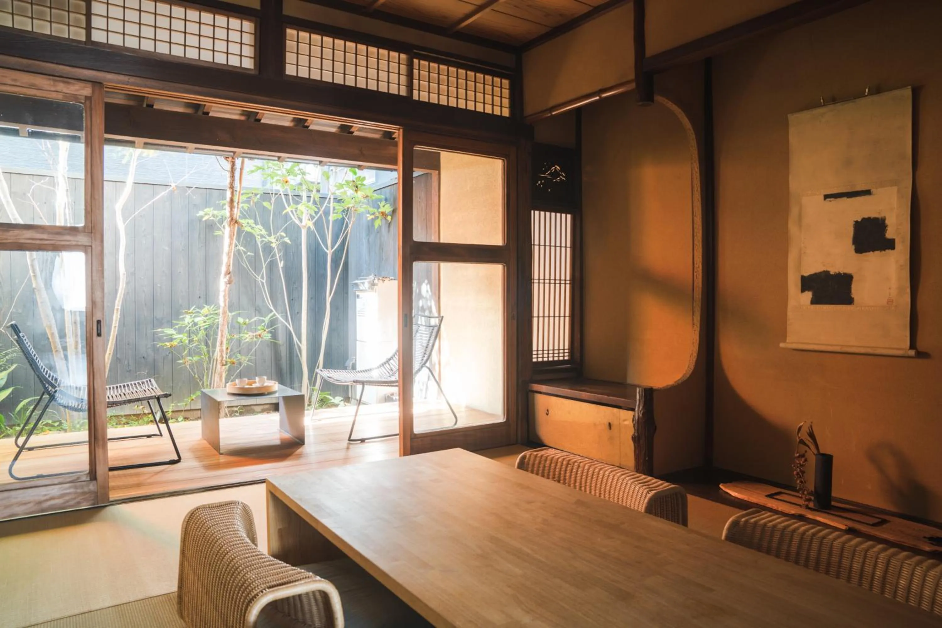 Living room, Bed in Maana Kyoto