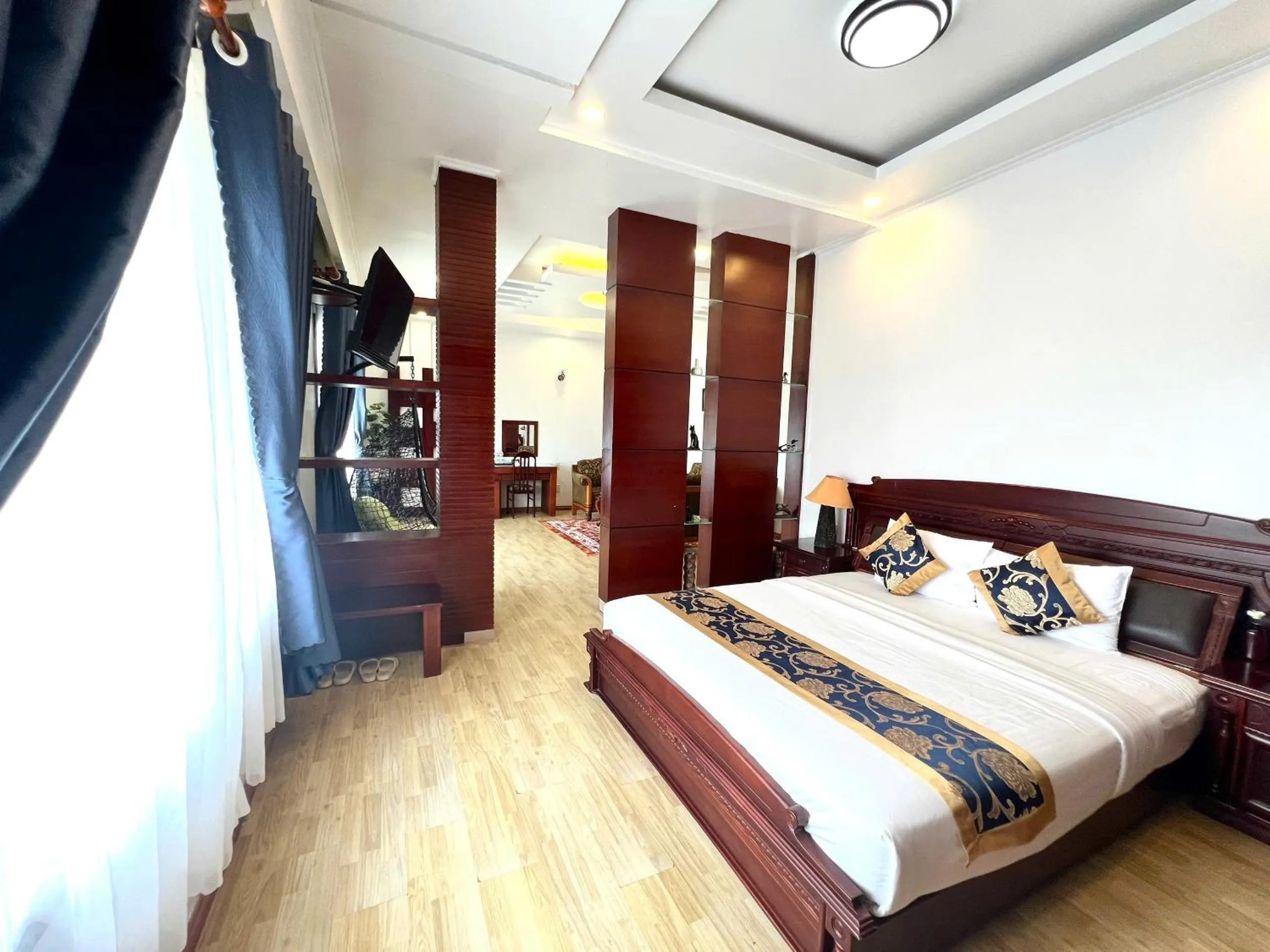 Bed in Thanh Dat Resort