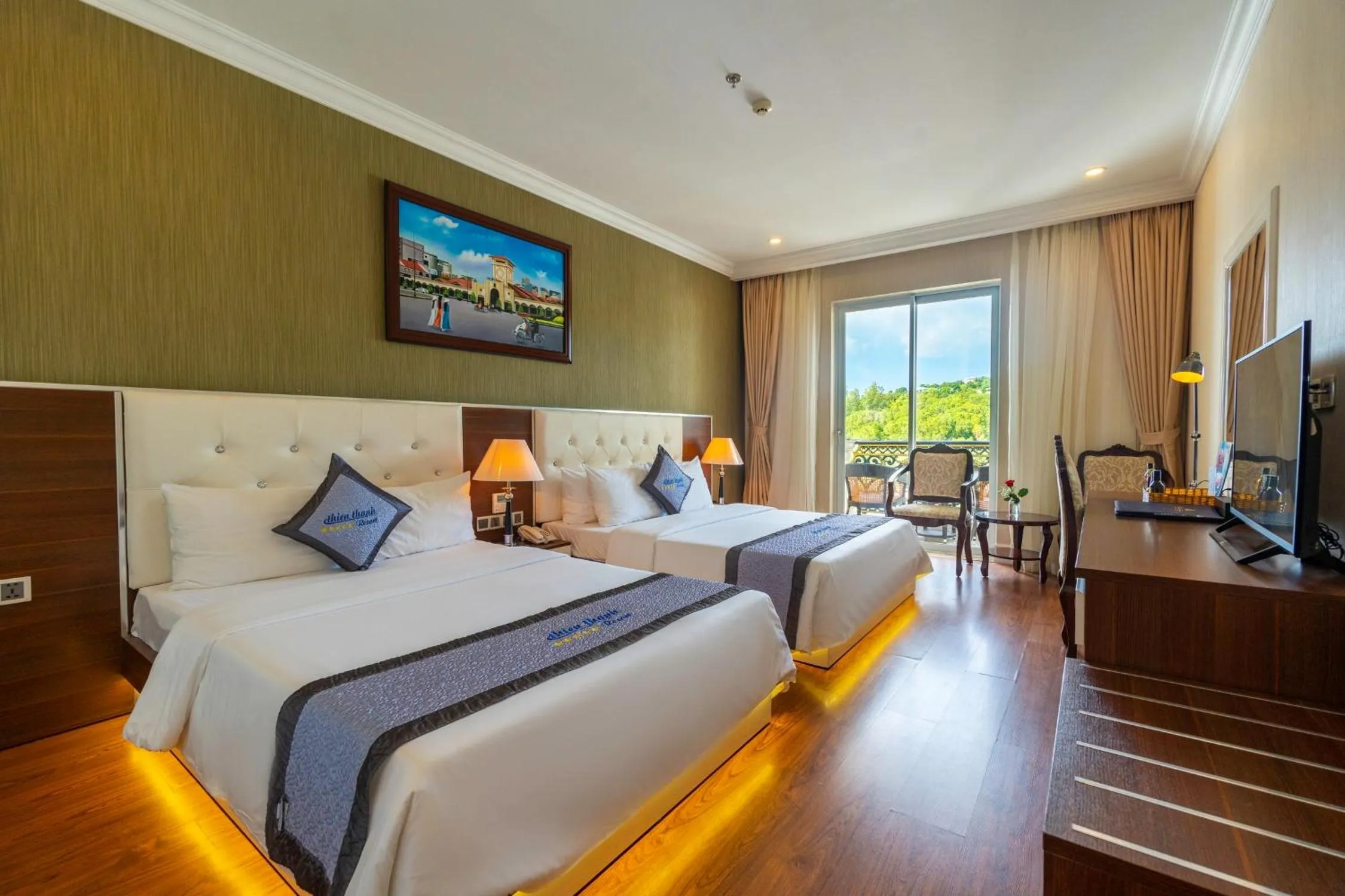 Bedroom, Bed in Thien Thanh Resort