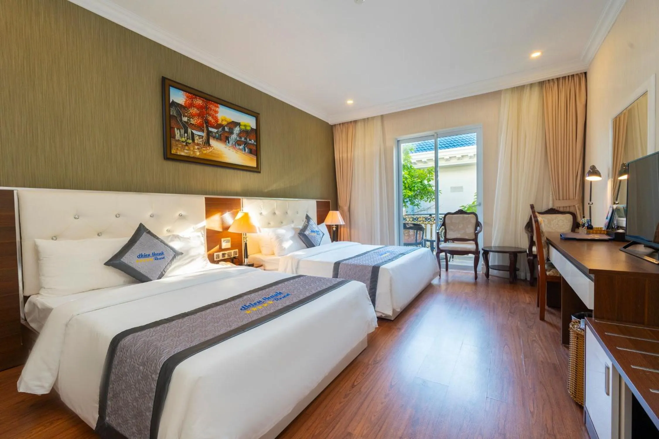 Bedroom, Bed in Thien Thanh Resort