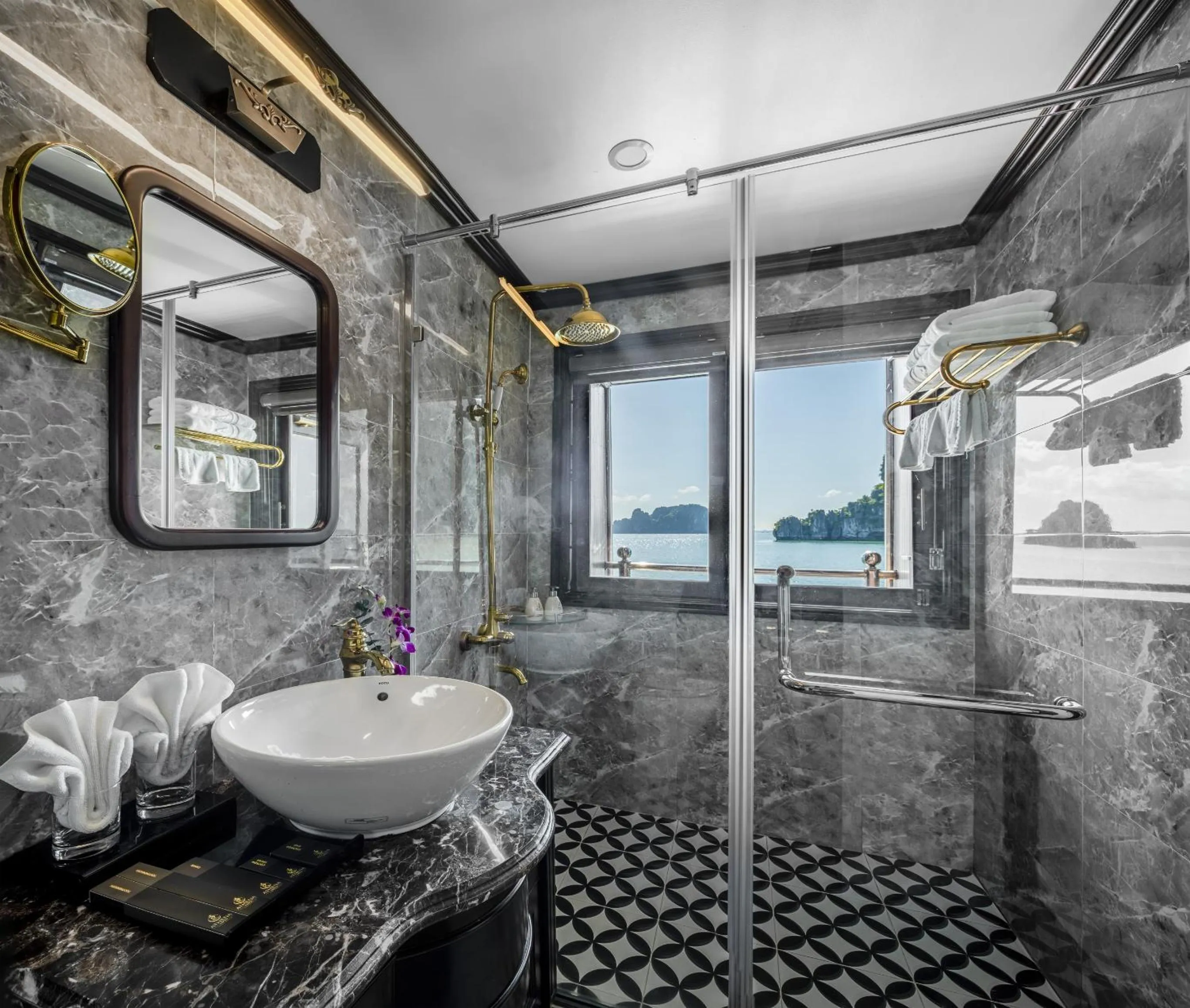 Bathroom in Athena Royal Cruise - Luxury in Halong Bay
