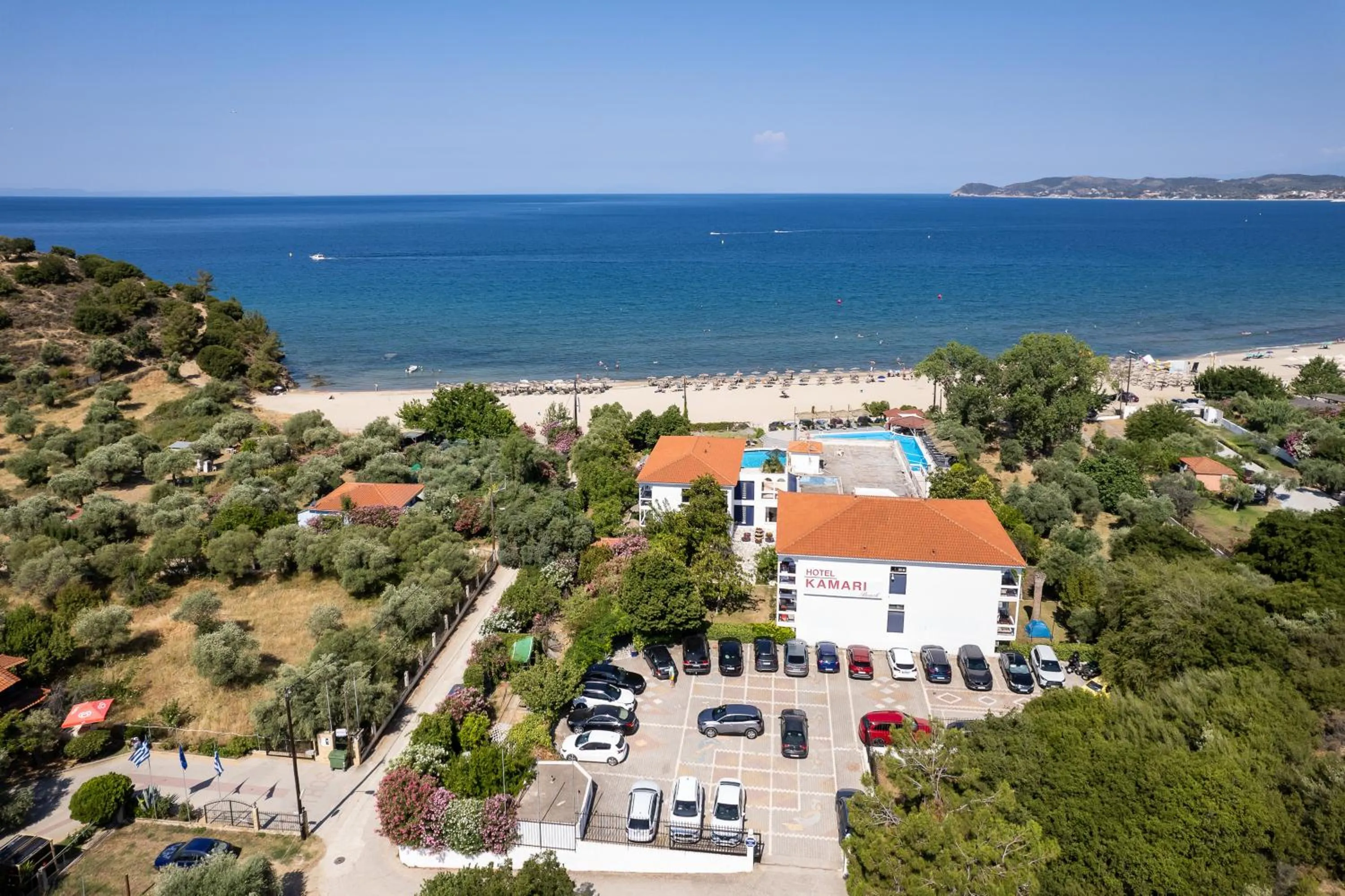 Property building in Kamari Beach Hotel