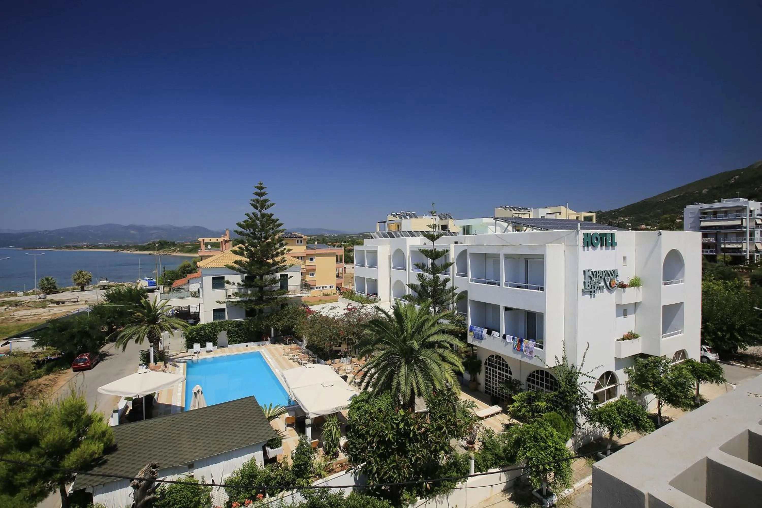 Bird's eye view in Kyparissia Beach Hotel
