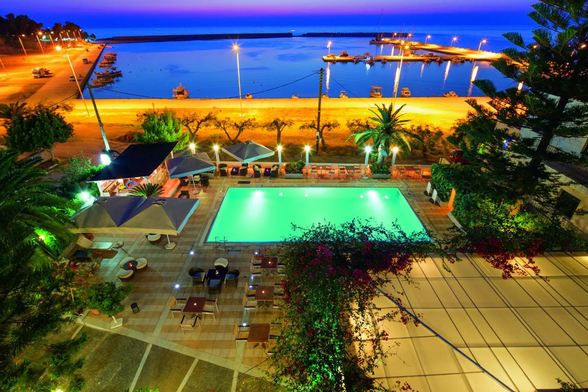 Pool view in Kyparissia Beach Hotel