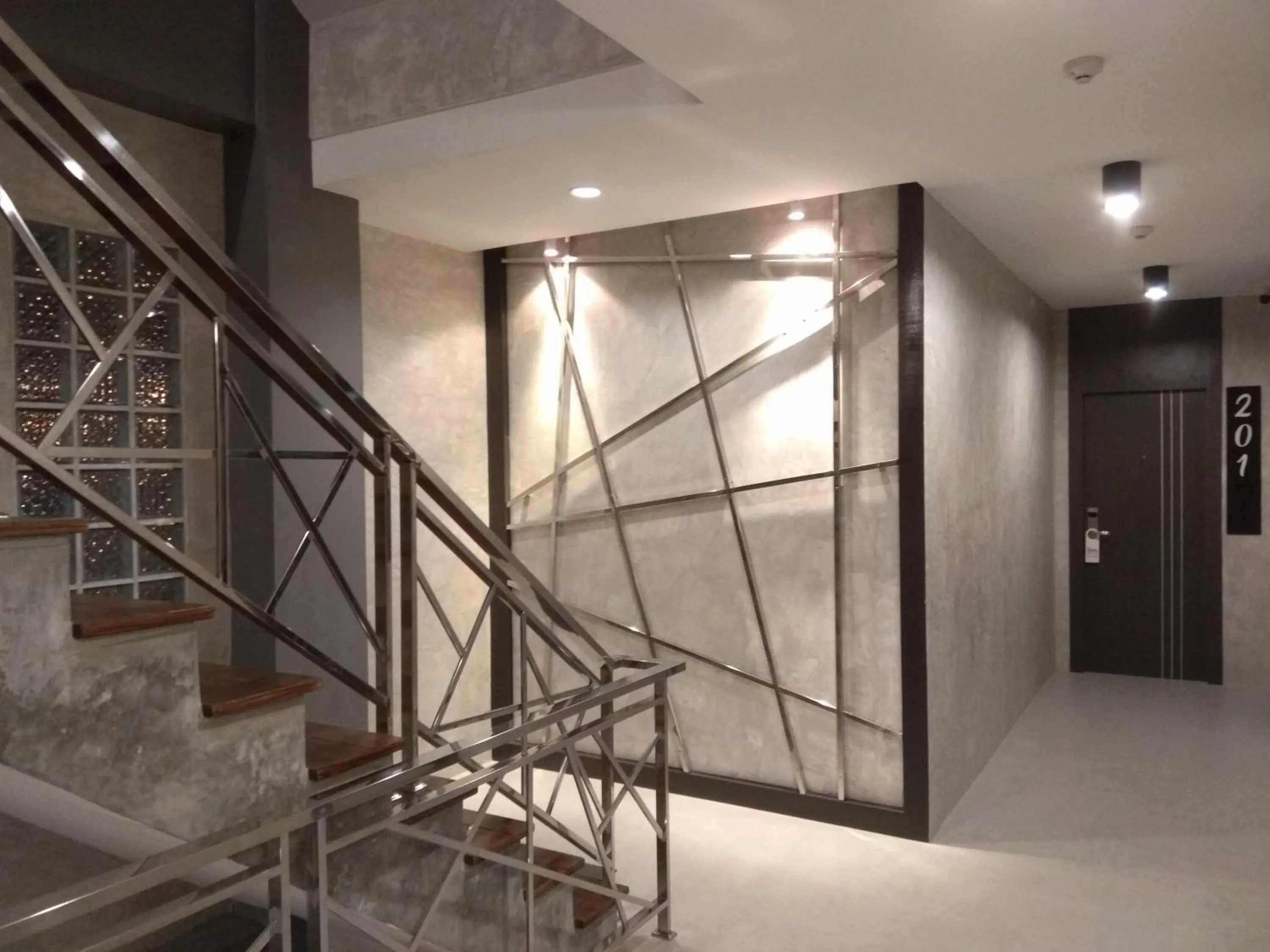 Decorative detail in De Loft Hotel