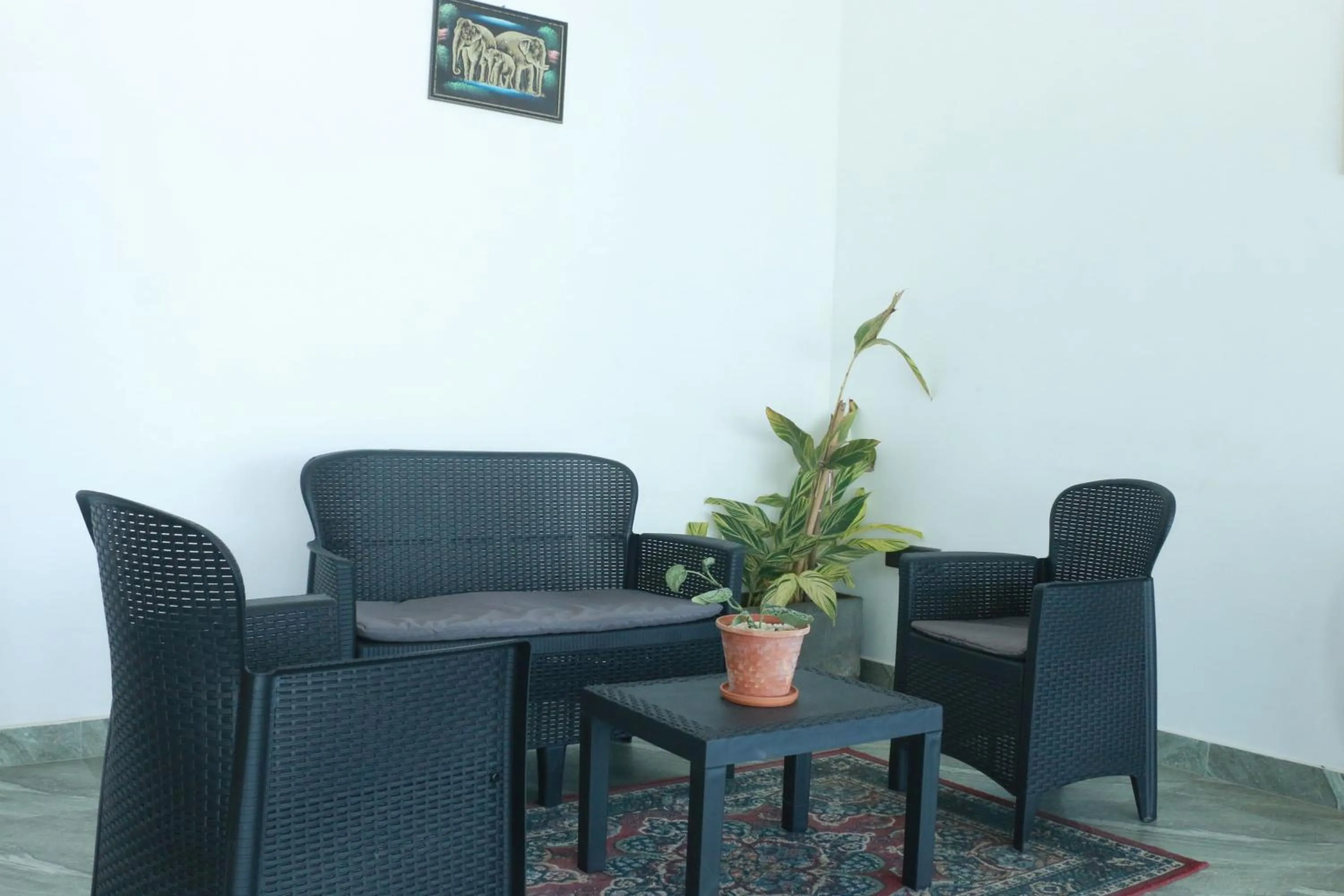 Seating area in Queens Beach Hotel