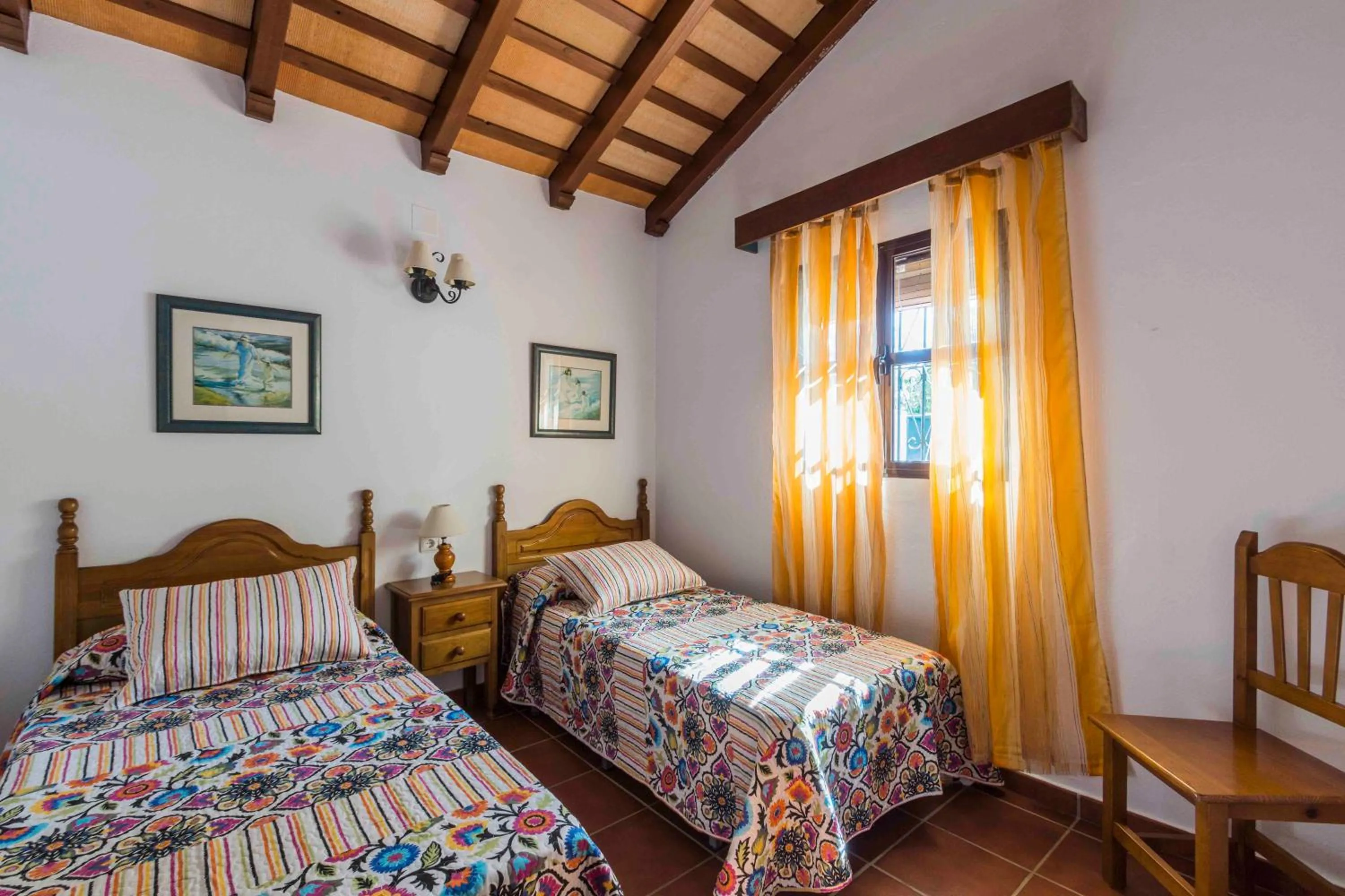 Bed in Vivienda Rural Atlántico Sur & Familias