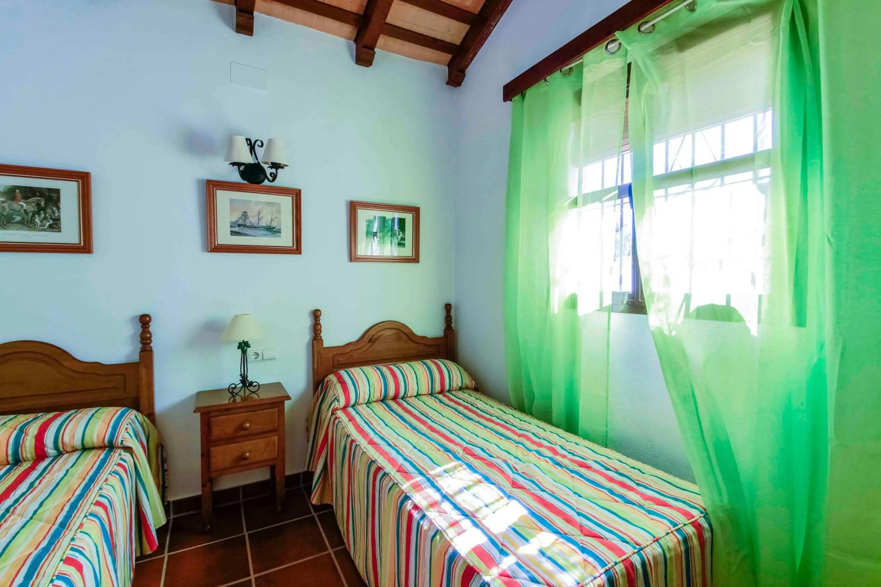 Bed in Vivienda Rural Atlántico Sur & Familias