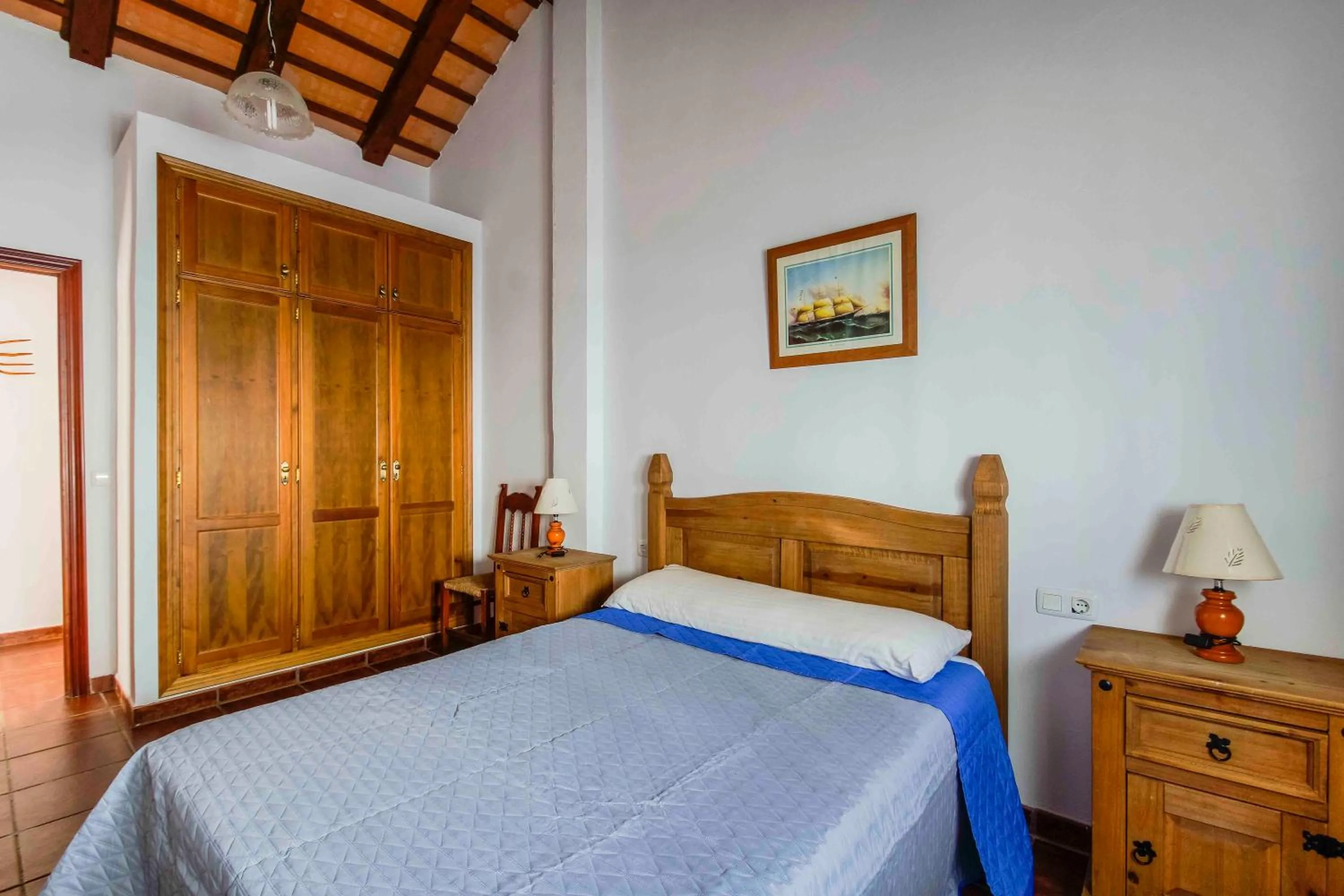 Bed in Vivienda Rural Atlántico Sur & Familias