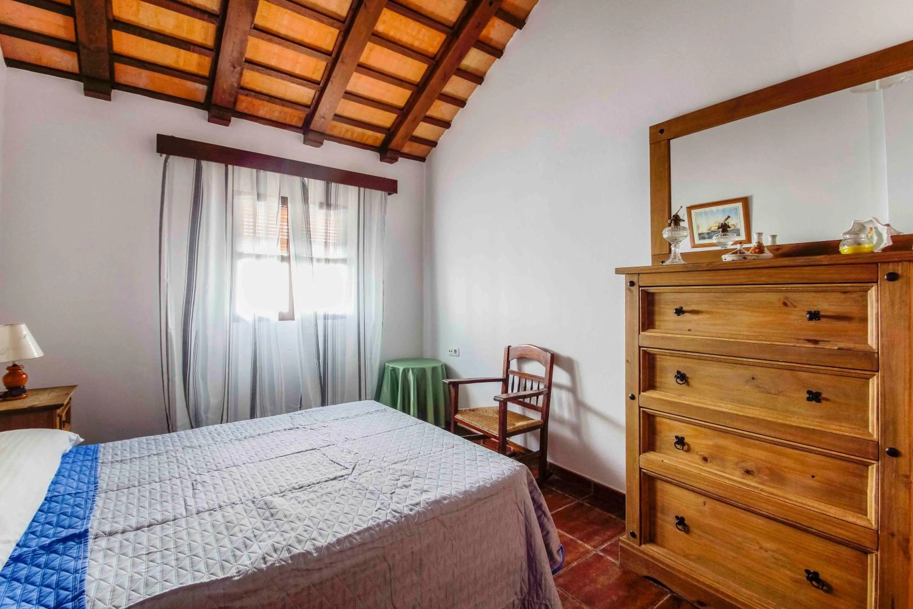 Bed in Vivienda Rural Atlántico Sur & Familias