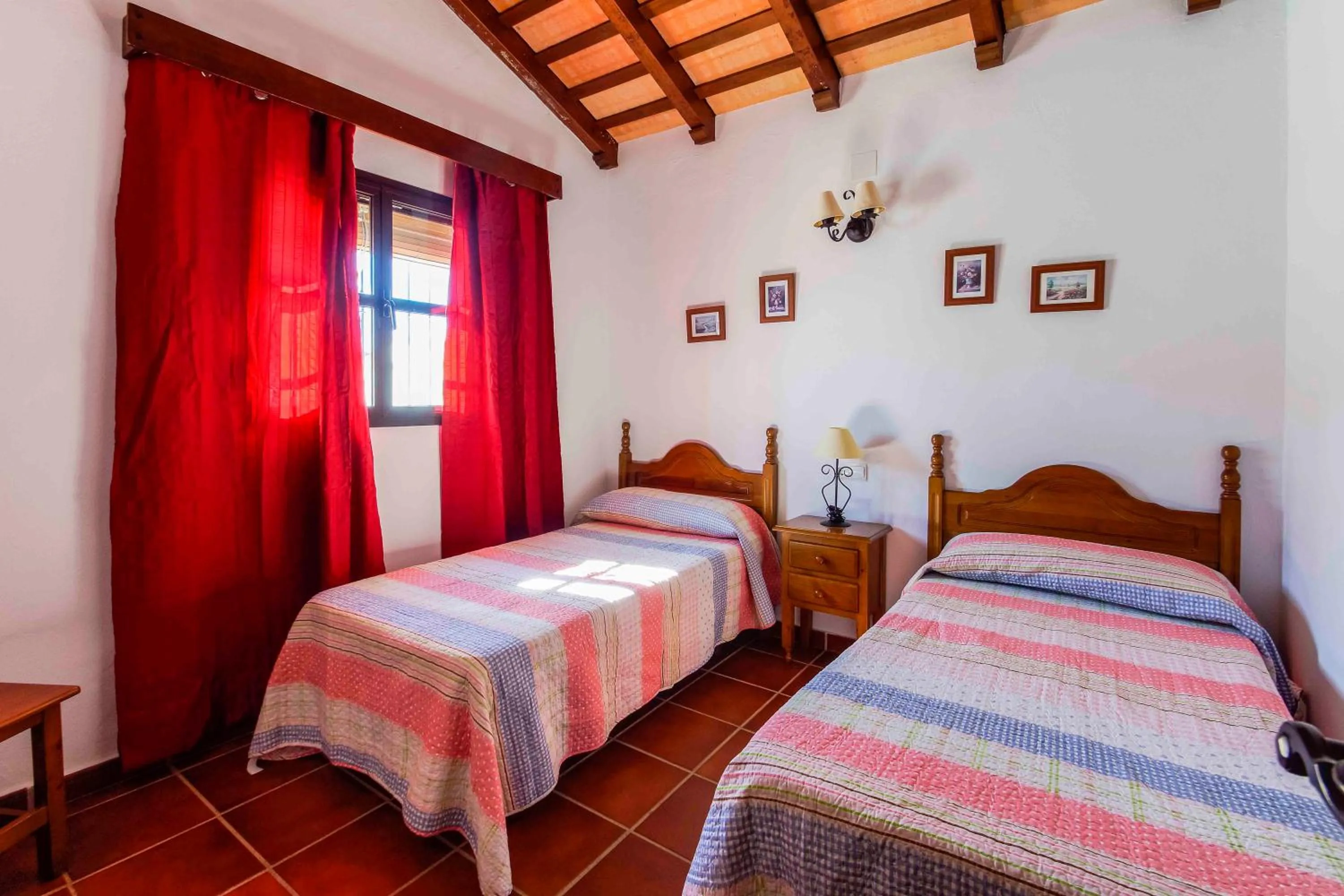 Bed in Vivienda Rural Atlántico Sur & Familias