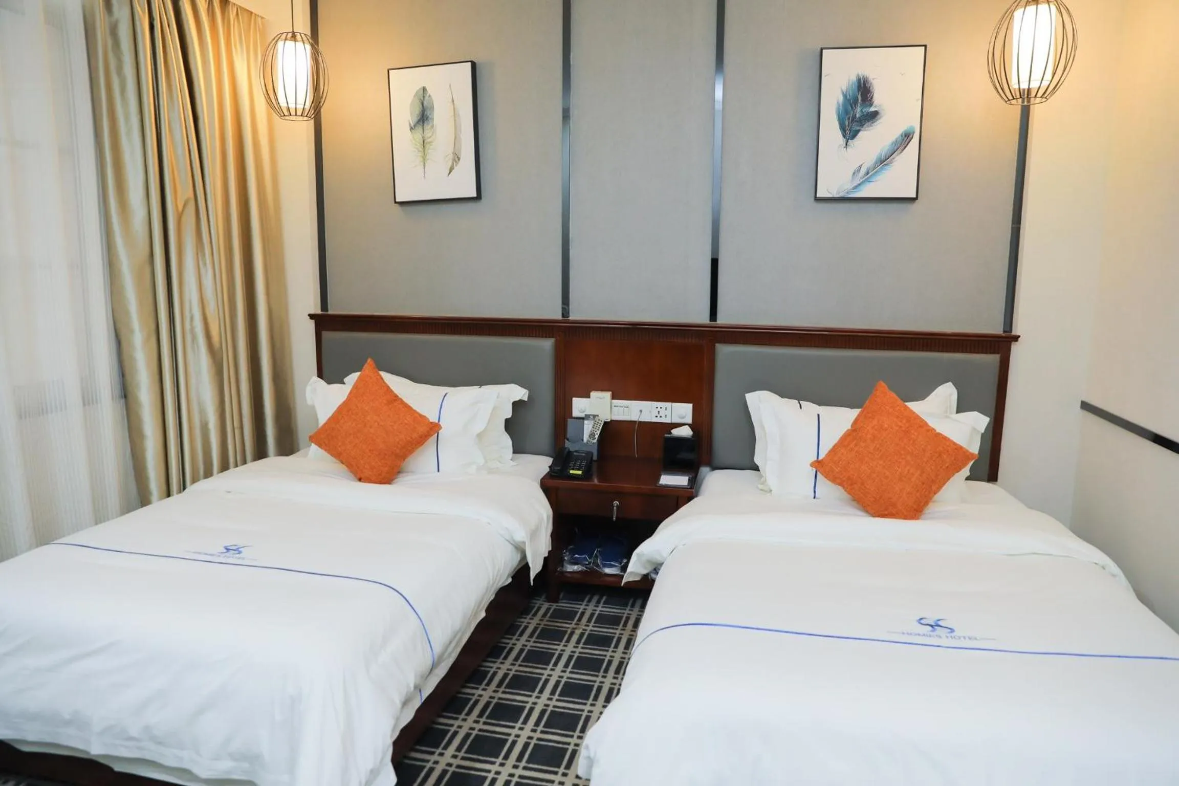 Bed in Guangzhou Homies Hotel