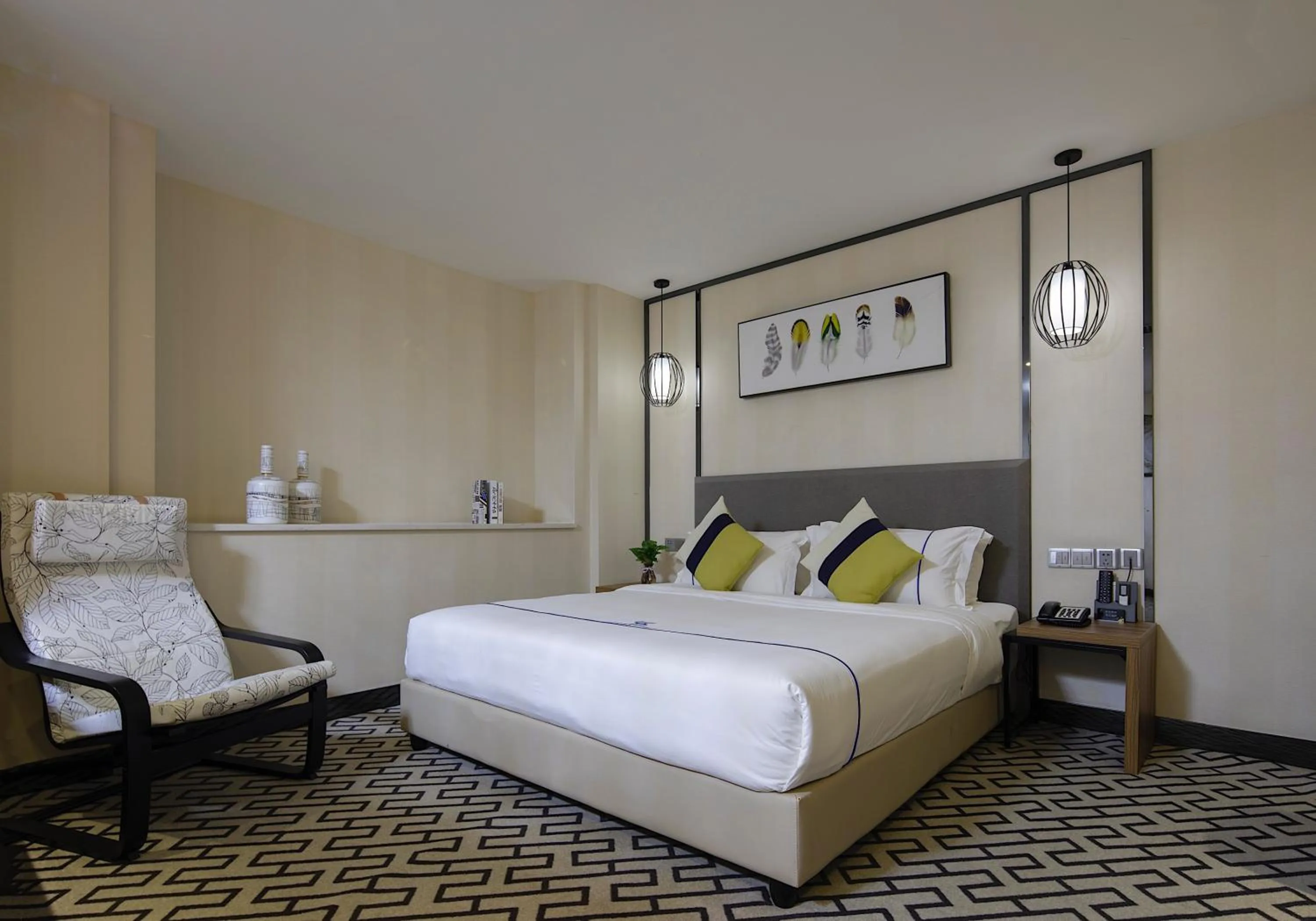 Bed in Guangzhou Homies Hotel