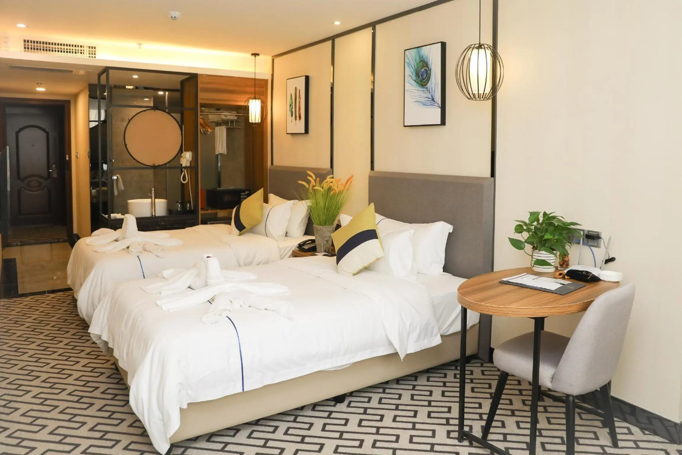 Bed in Guangzhou Homies Hotel