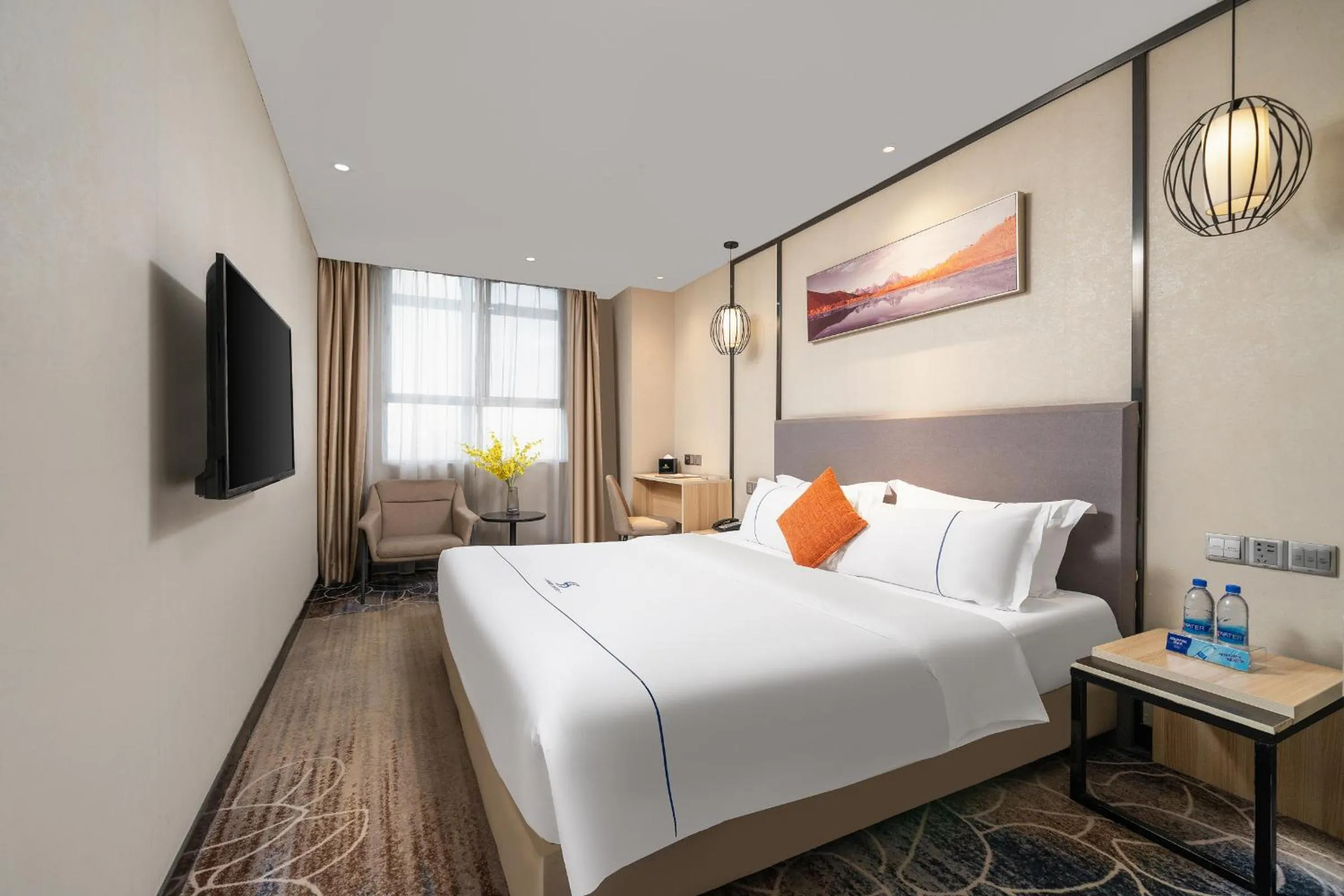 Bed in Guangzhou Homies Hotel