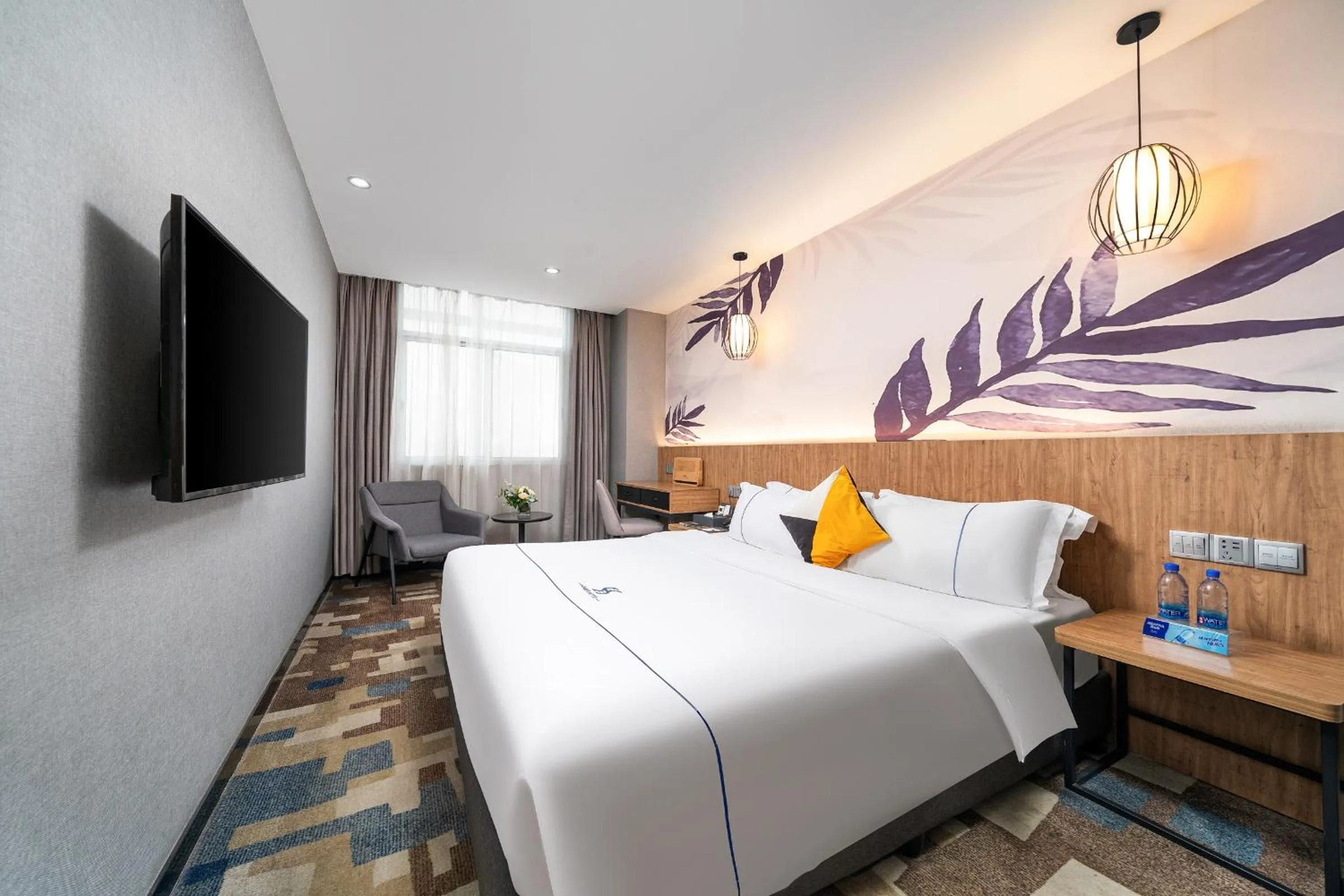 Bed in Guangzhou Homies Hotel