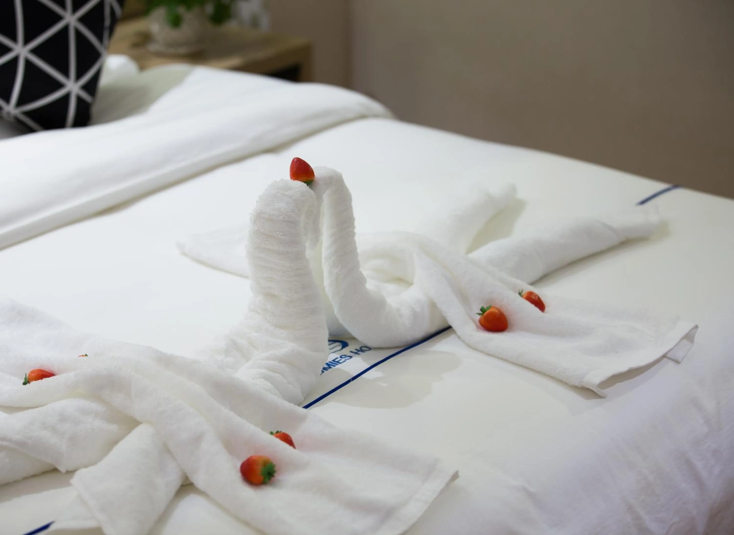 Bed in Guangzhou Homies Hotel