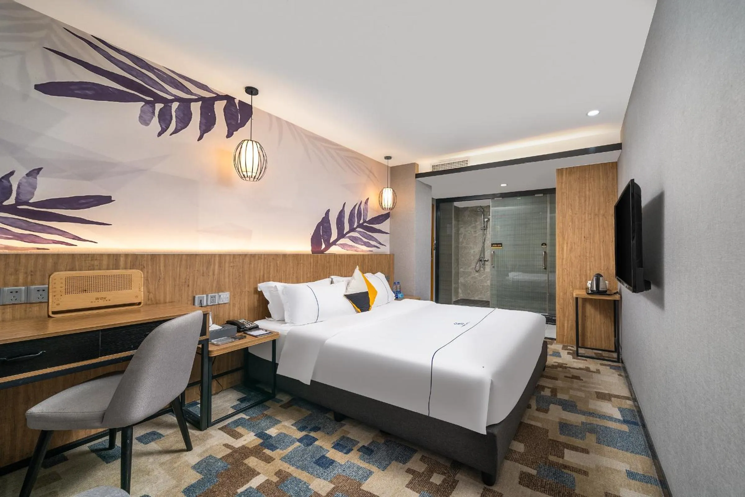 Bed in Guangzhou Homies Hotel