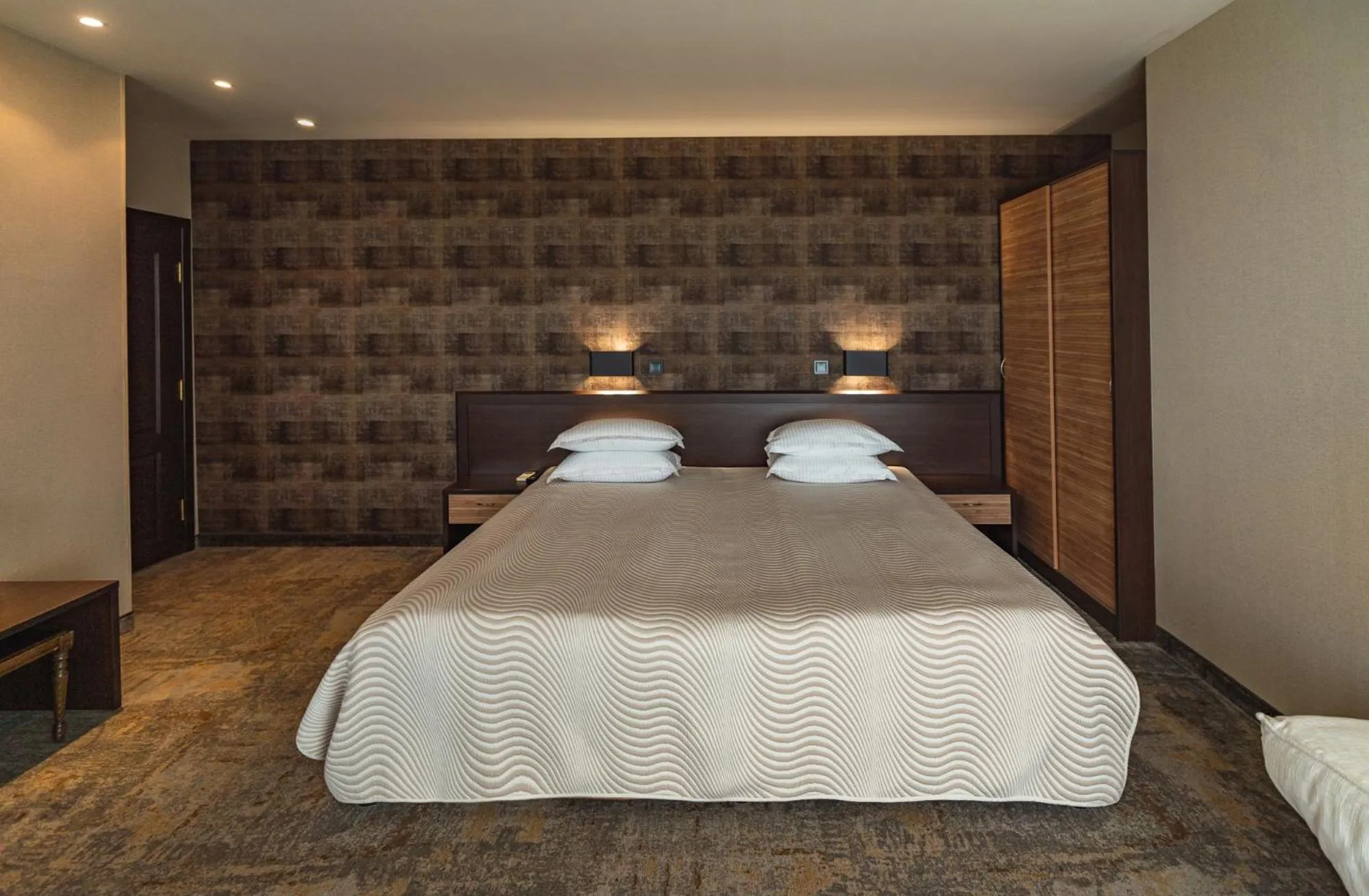 Bed in Kalithea Family Hotel