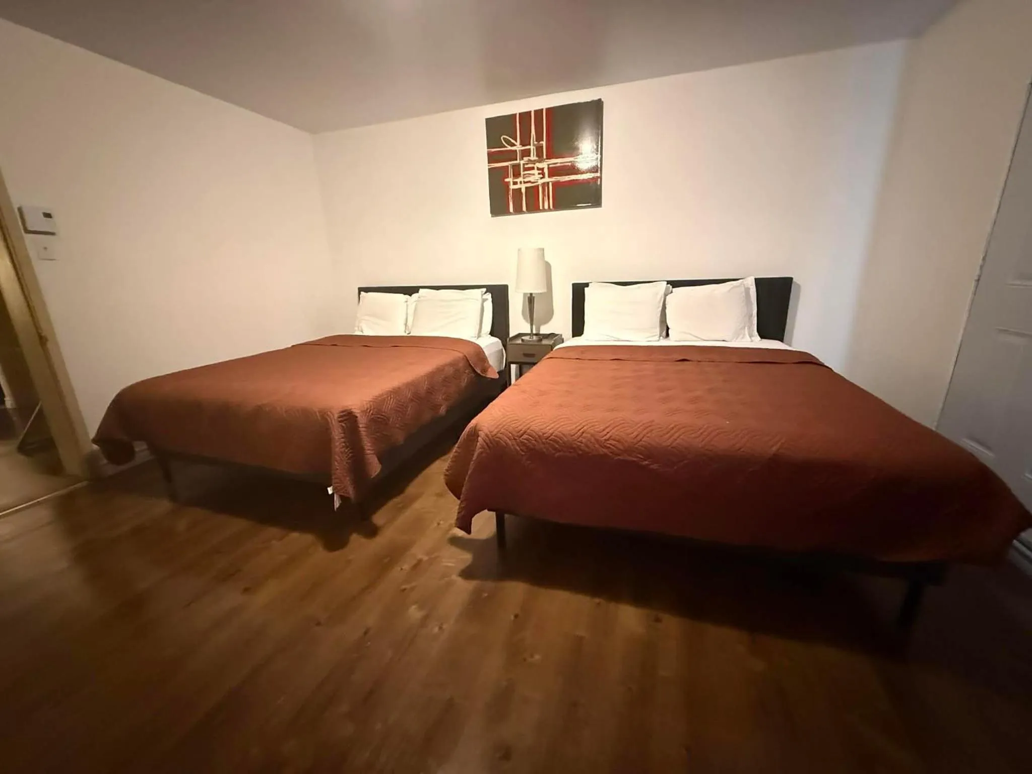 Bed in Motel Deblois