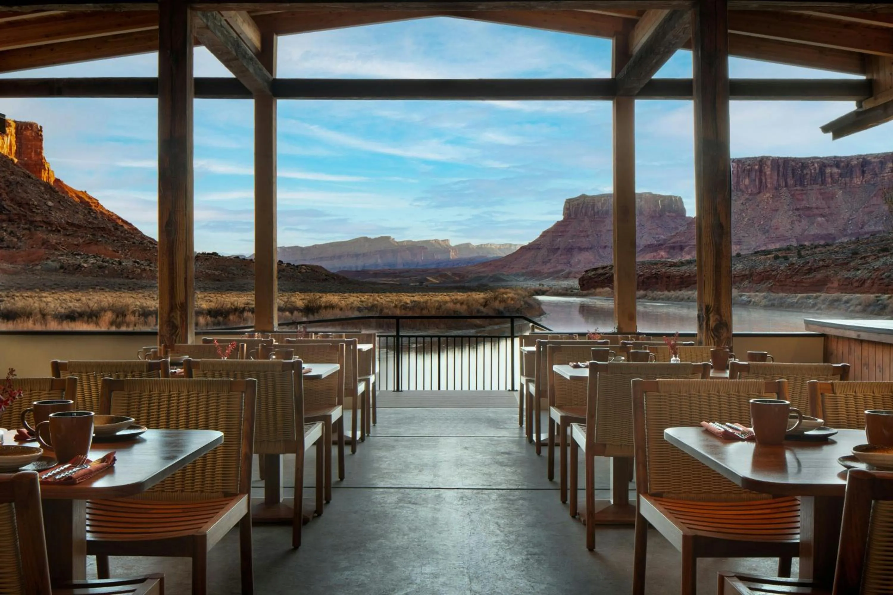 Breakfast in Red Cliffs Lodge Moab