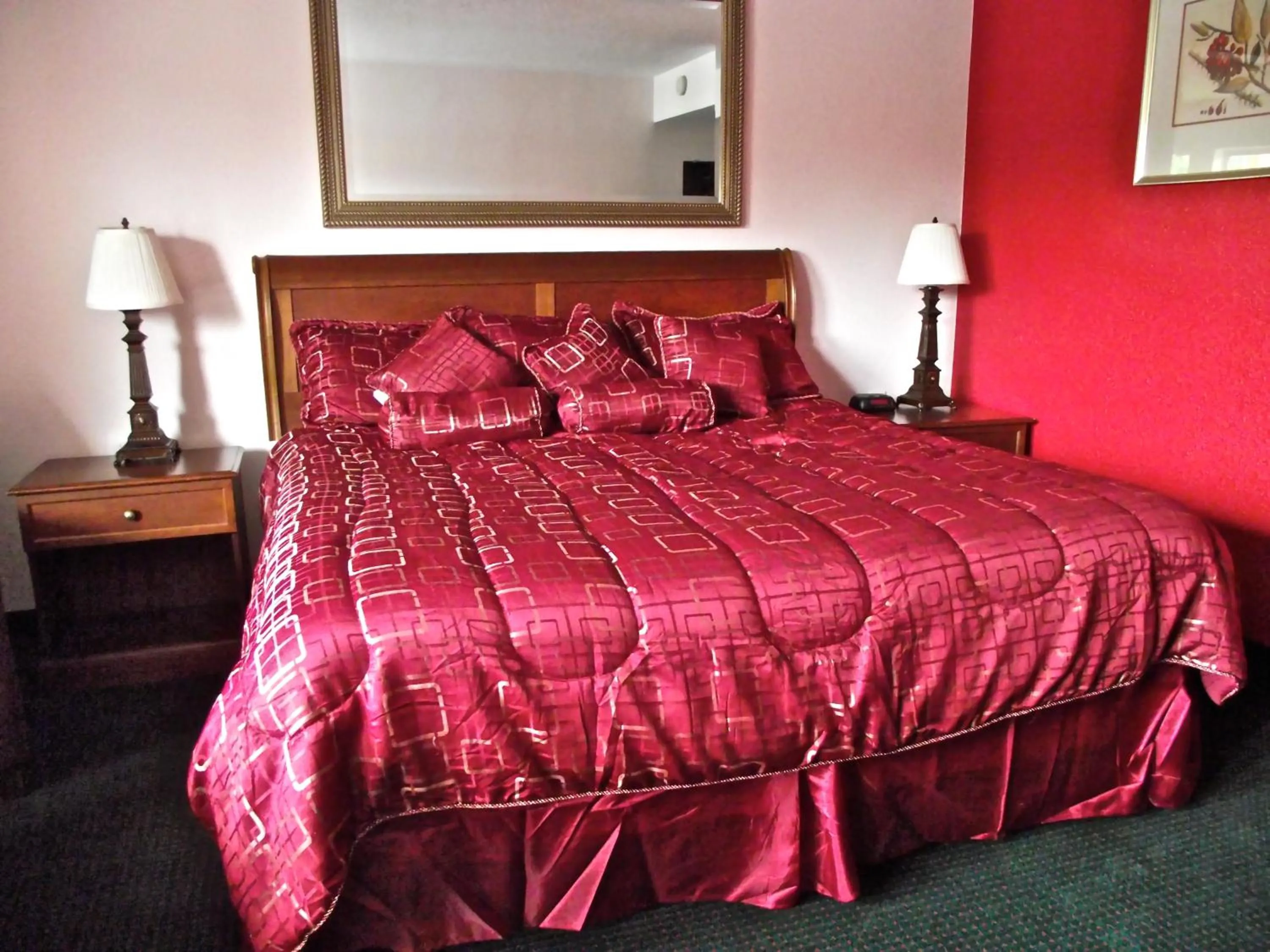 Bedroom, Bed in Motel 6 Harrisburg PA Near PA Expo Center