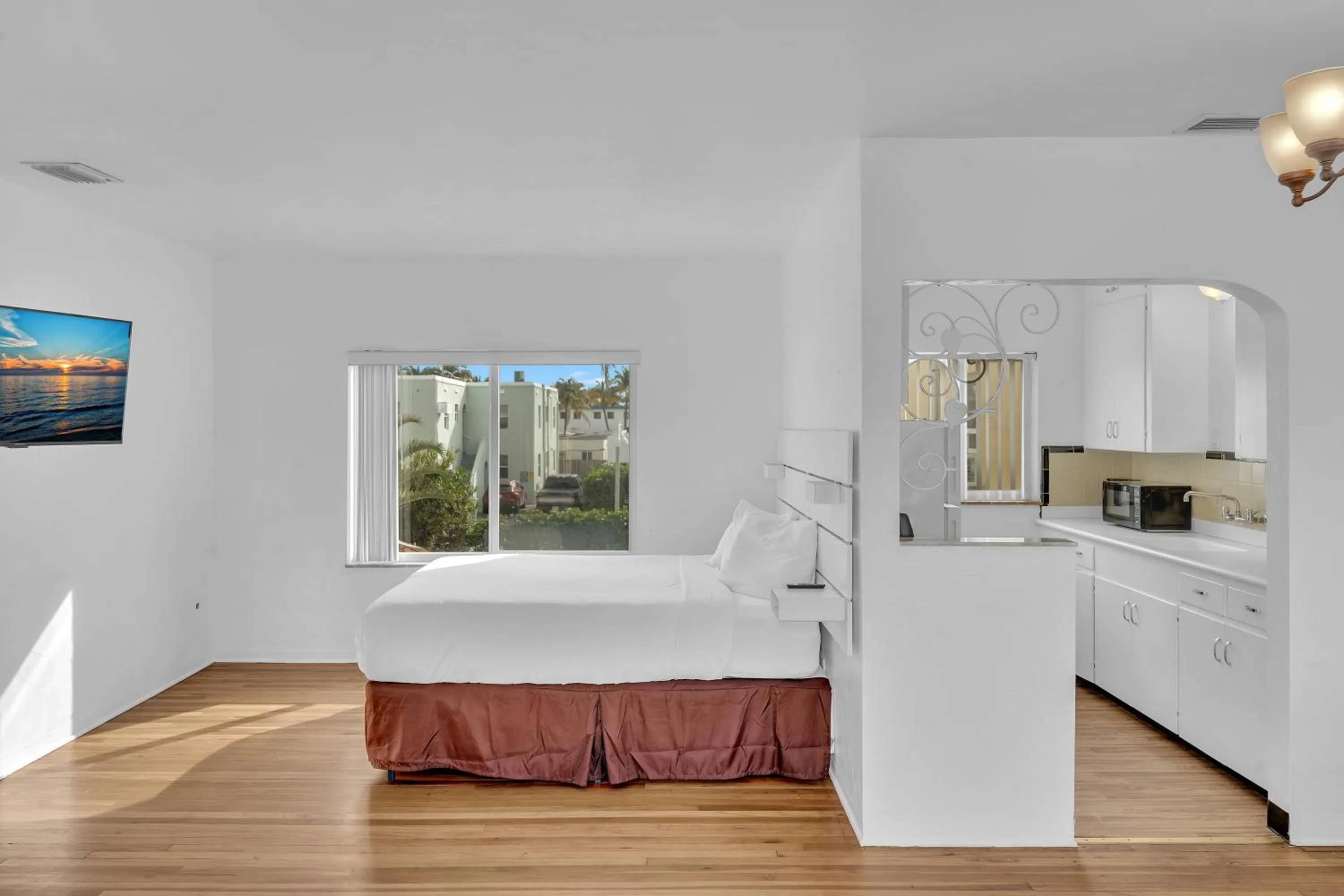 Bed in Silver Spray Motel