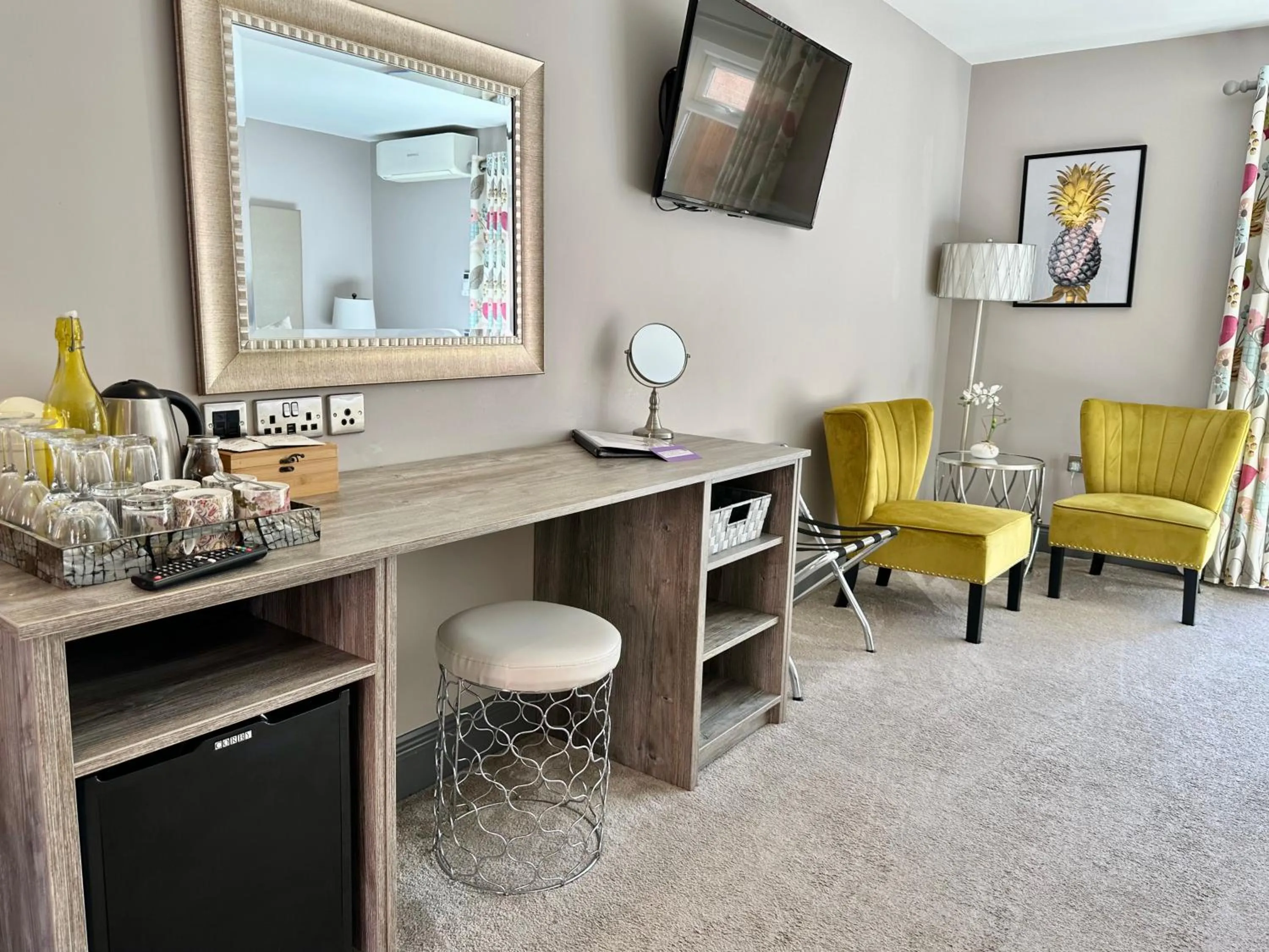 Seating area in Grange Farm Park