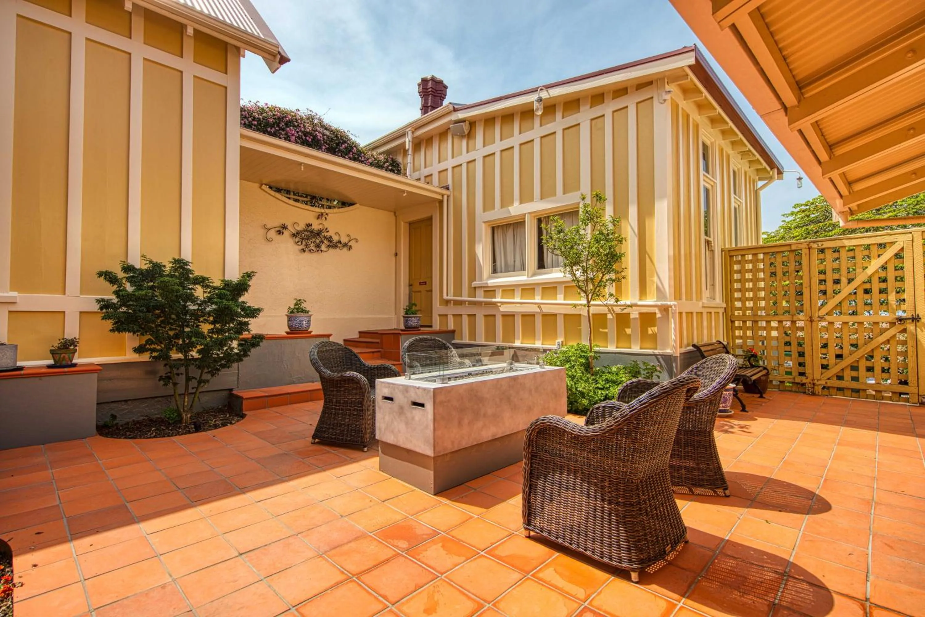 Patio in Pen-y-bryn Lodge