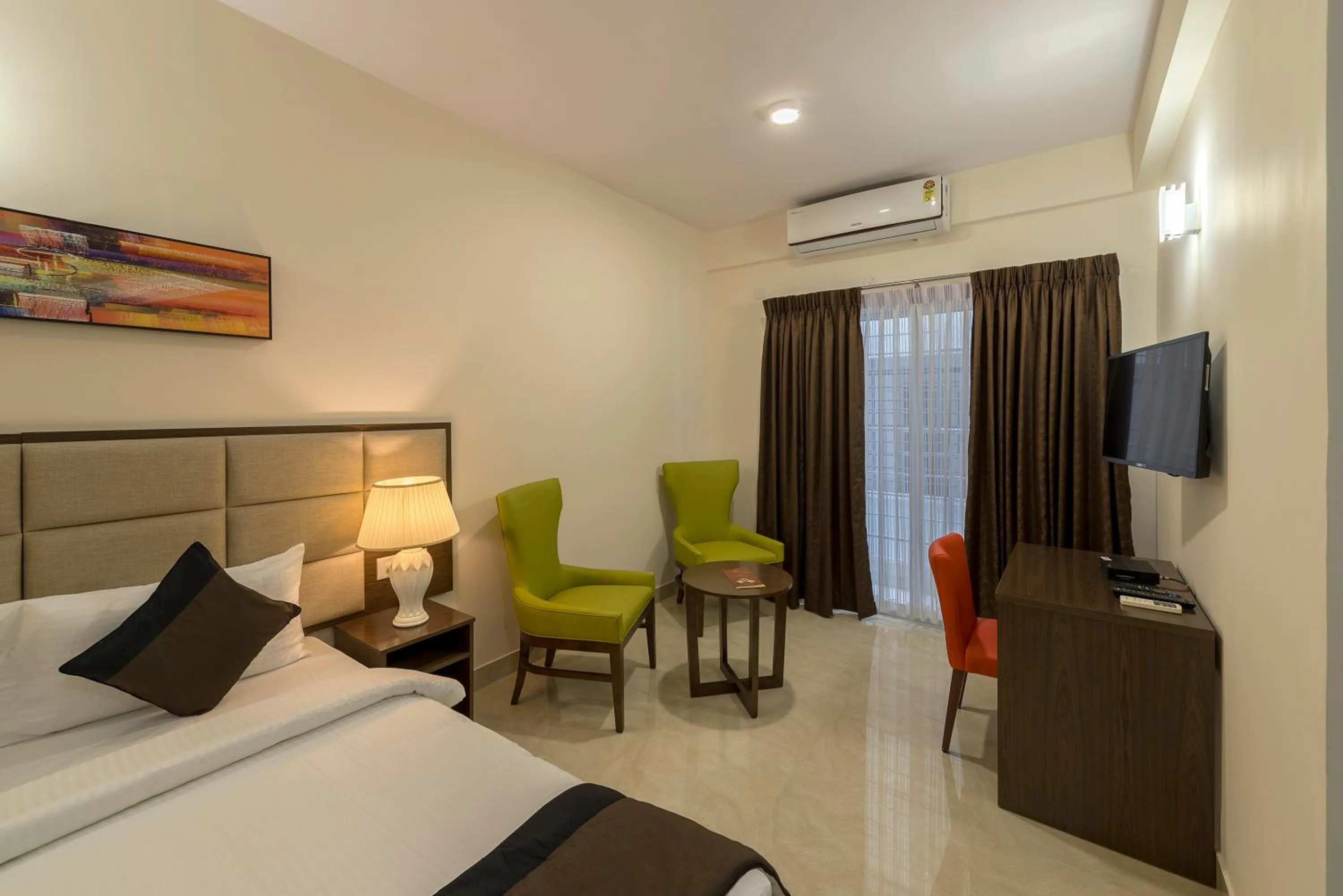 Photo of the whole room, Bed in Daffodil Delight - Manyata Tech Park