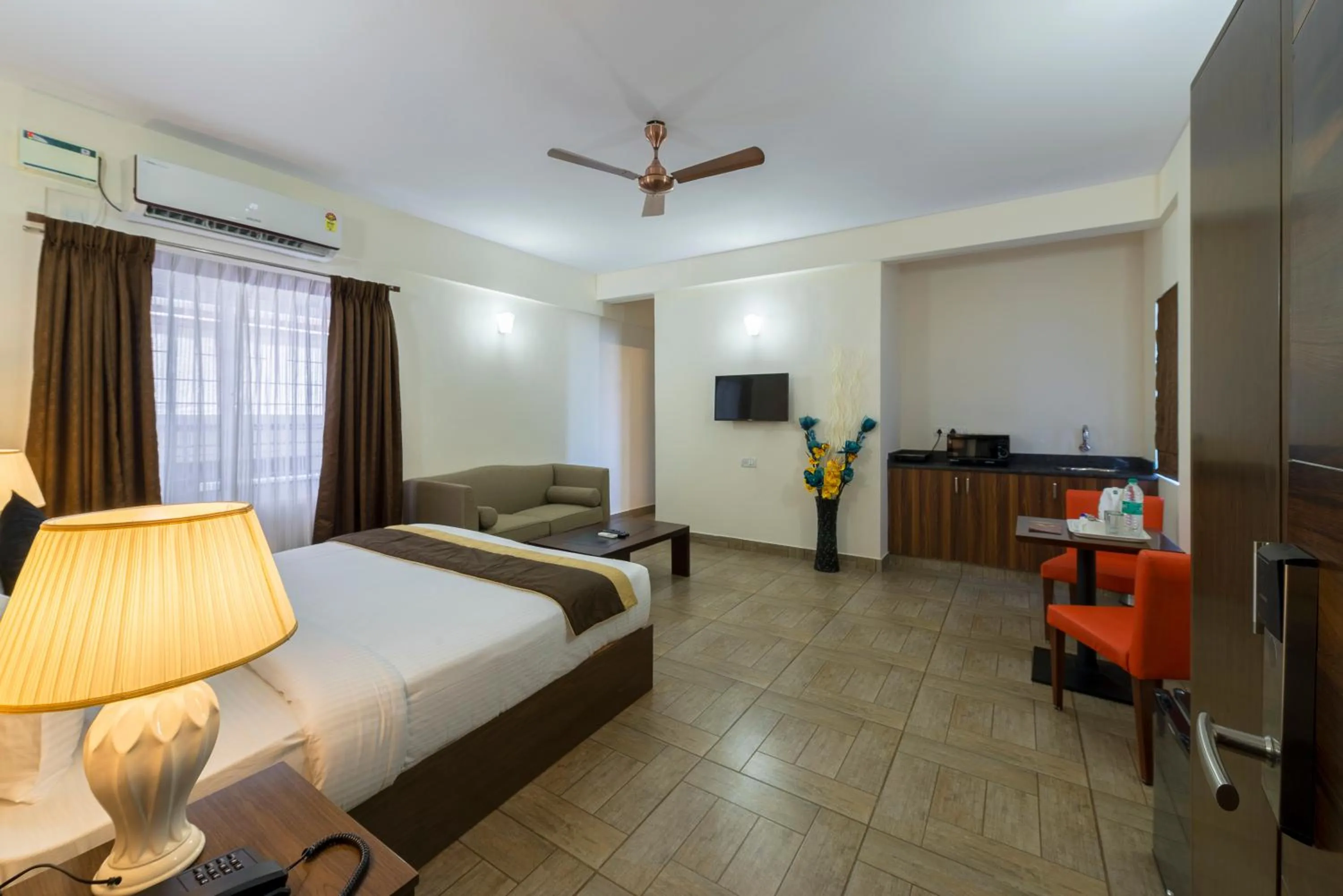 Photo of the whole room, Bed in Daffodil Delight - Manyata Tech Park