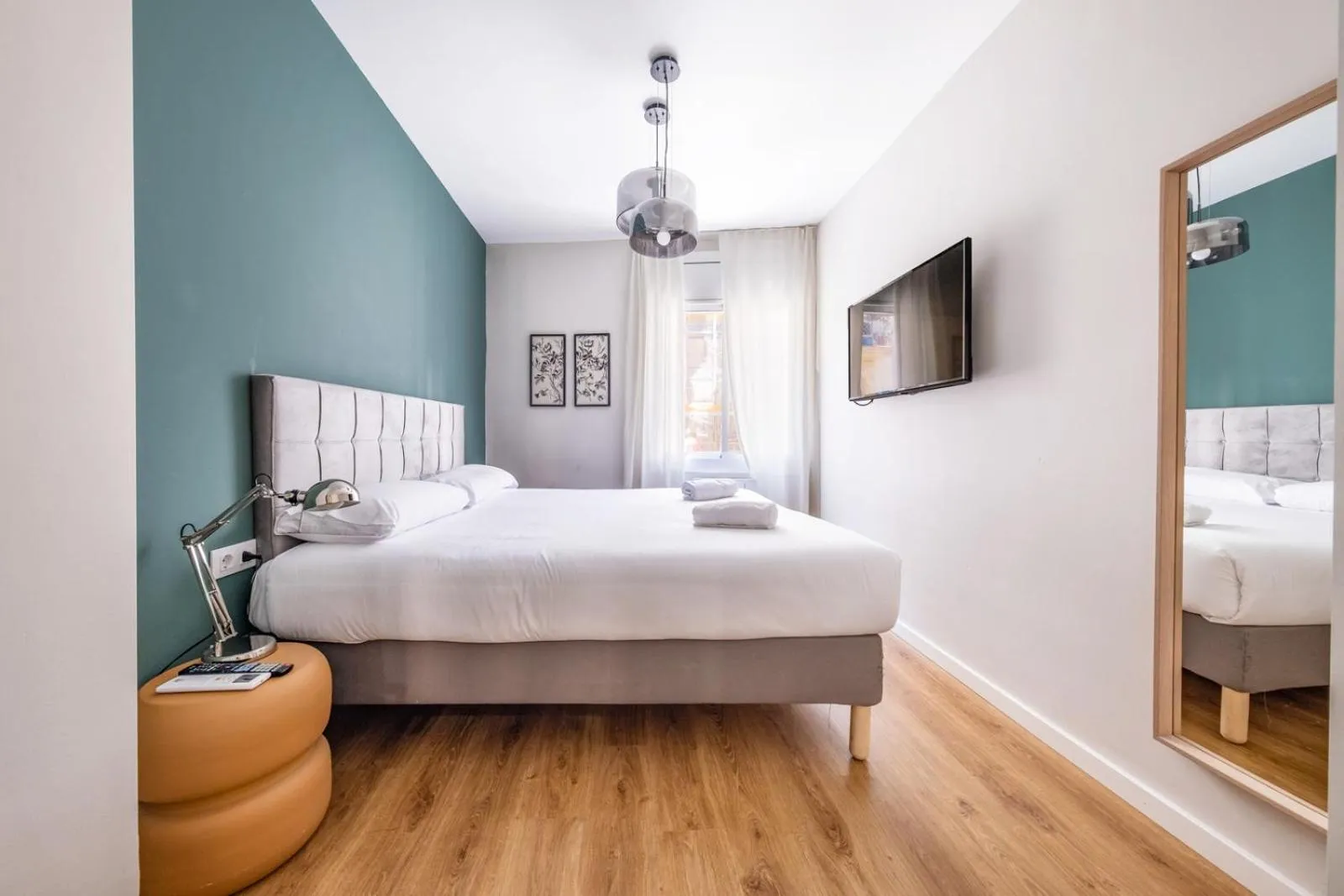 Bedroom, Bed in AinB Barcelona Sants Apartments