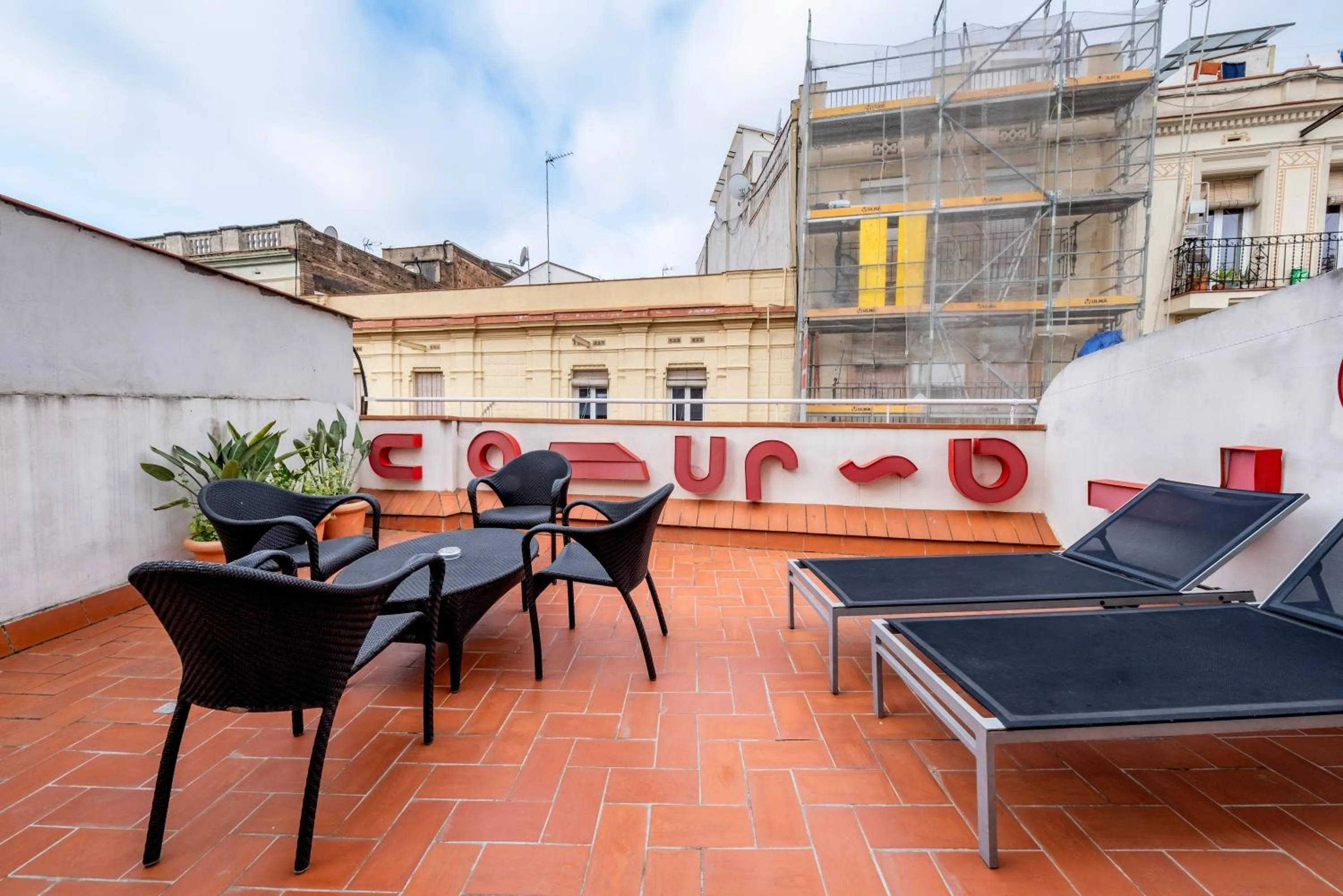 Balcony/Terrace in AinB Barcelona Sants Apartments