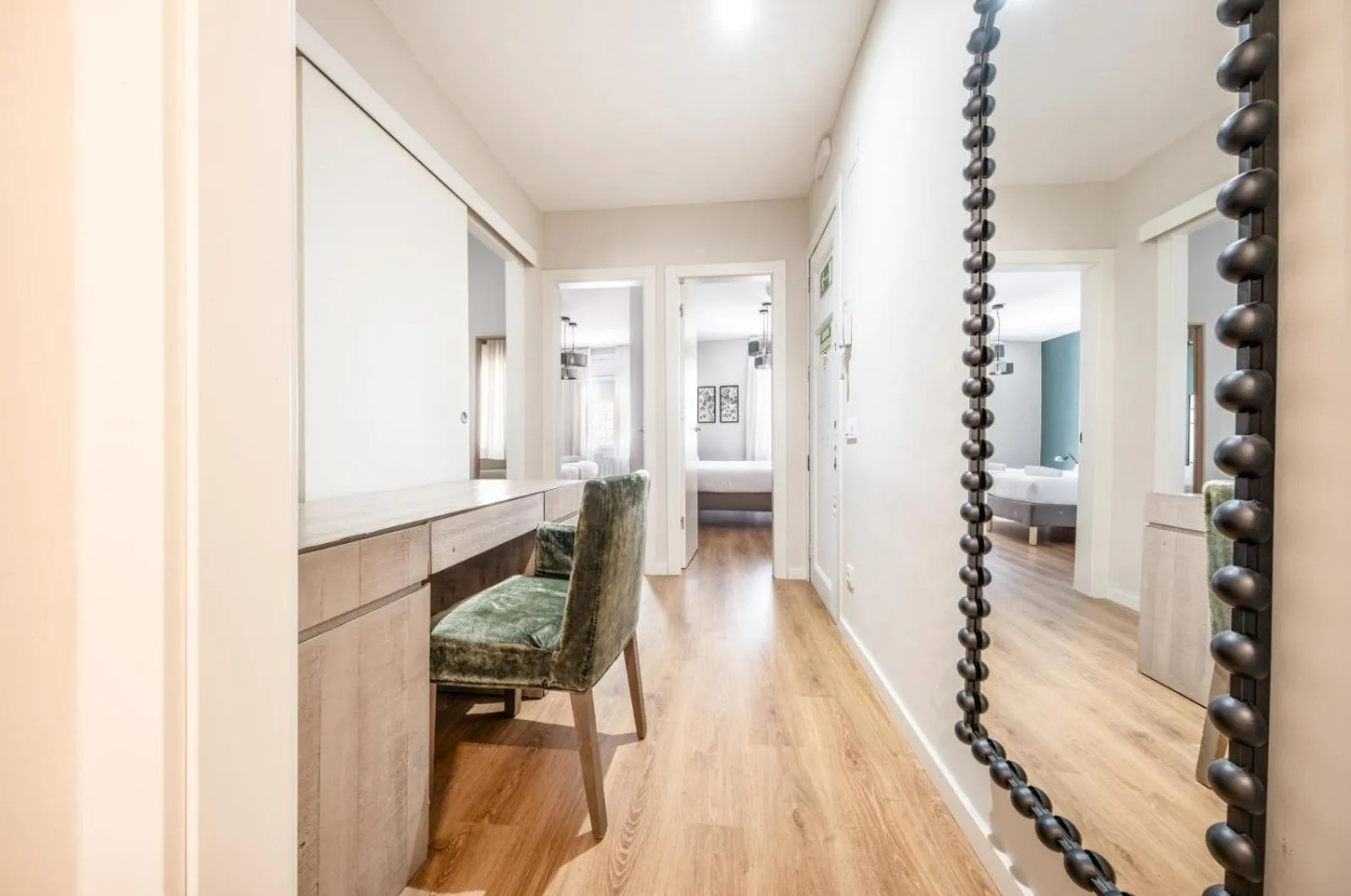 Seating area, Bed in AinB Barcelona Sants Apartments