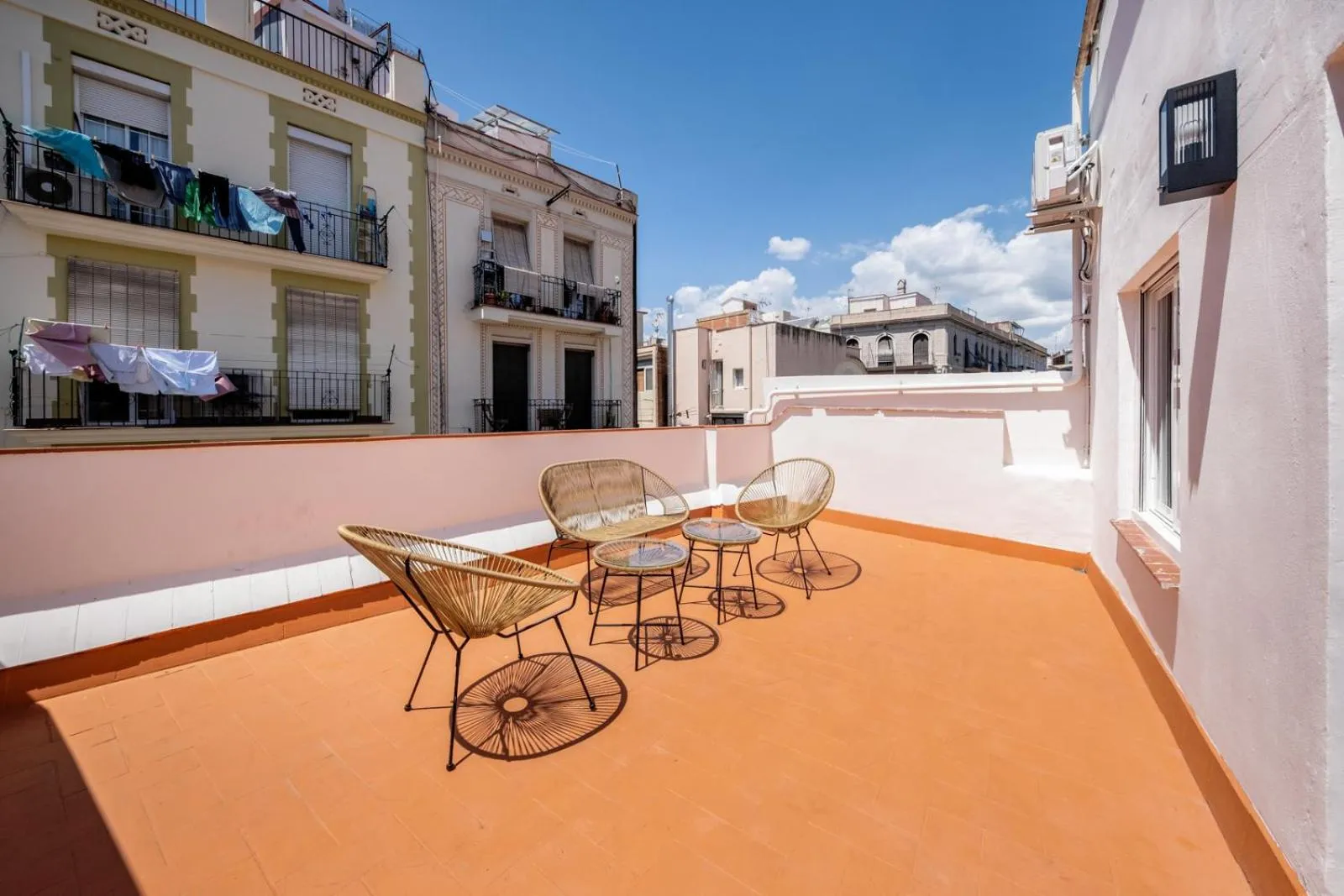 Balcony/Terrace in AinB Barcelona Sants Apartments