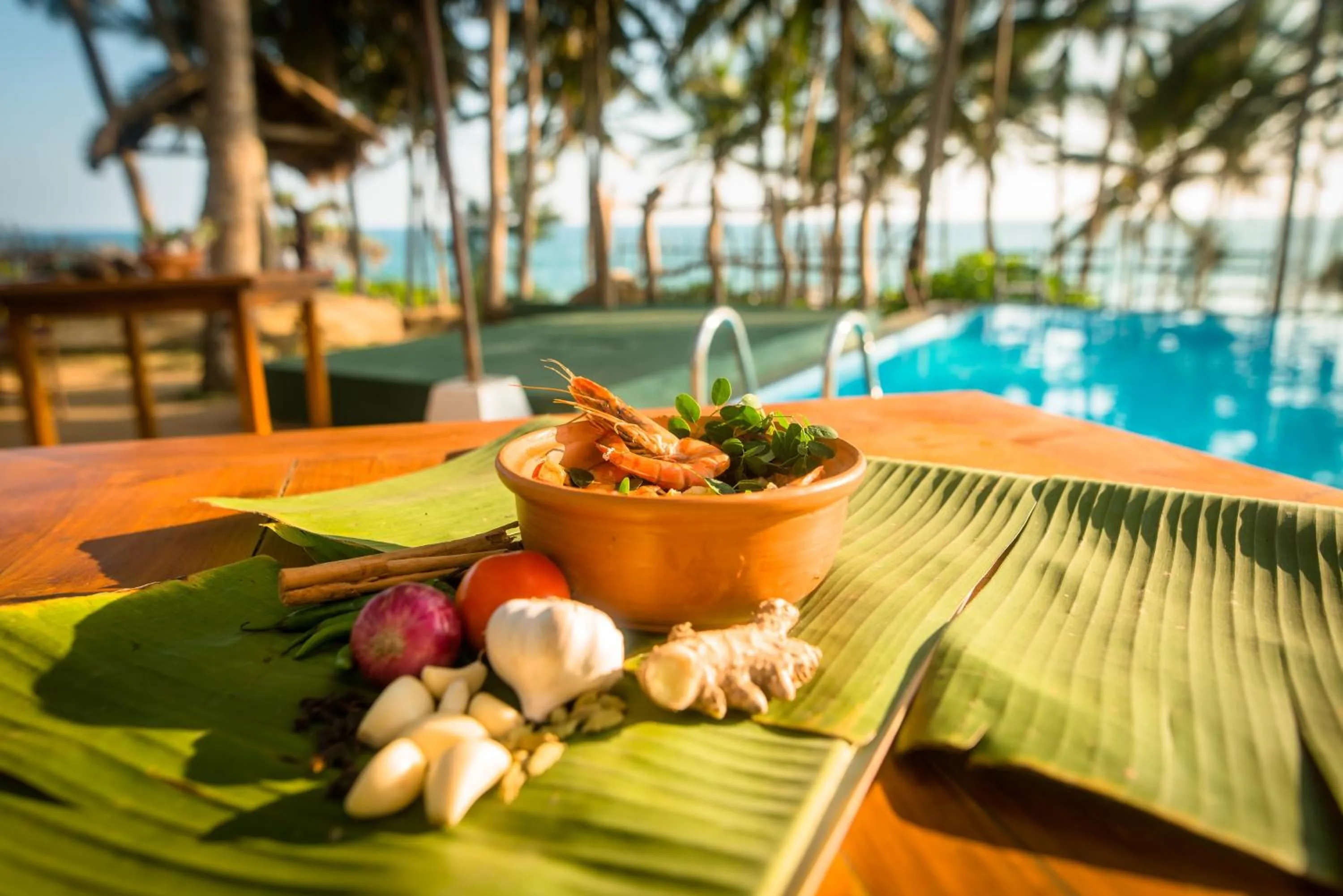 Food and drinks in Turtle Bay Boutique Hotel