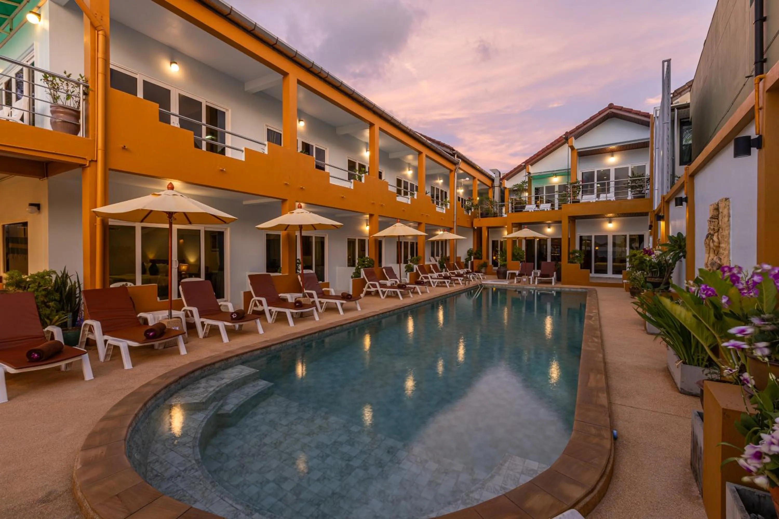 Pool view in Kamala Dreams