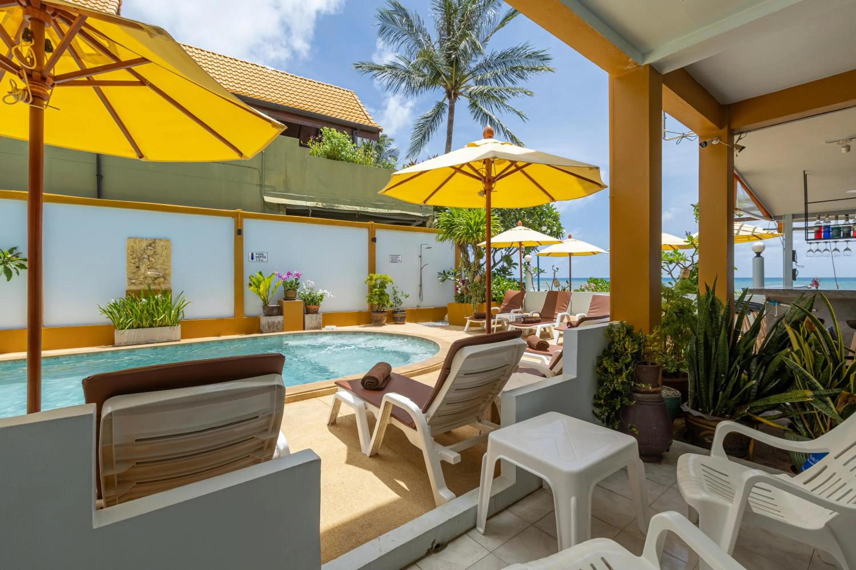 Pool view in Kamala Dreams