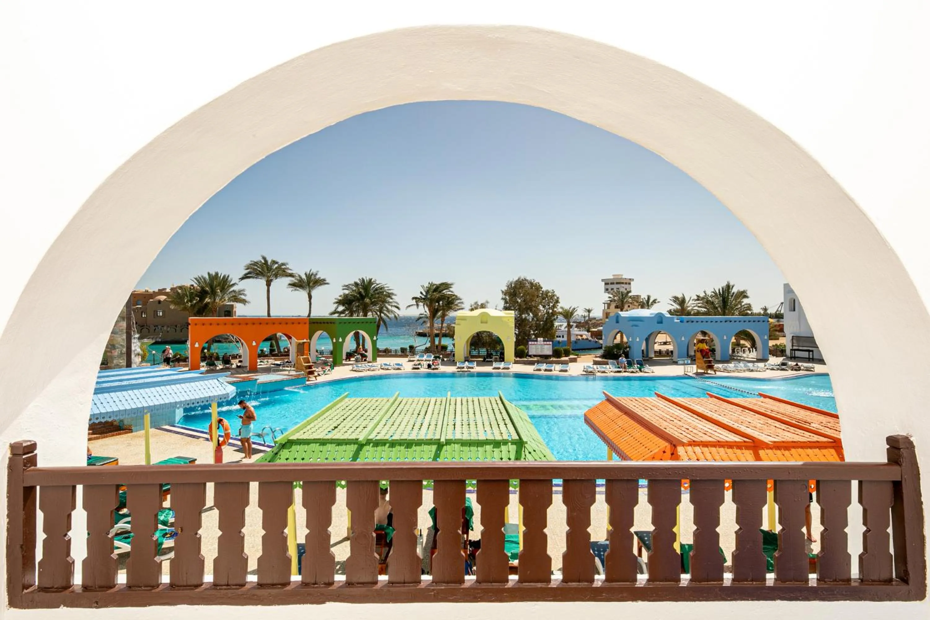 Pool view in Arabella Azur Resort