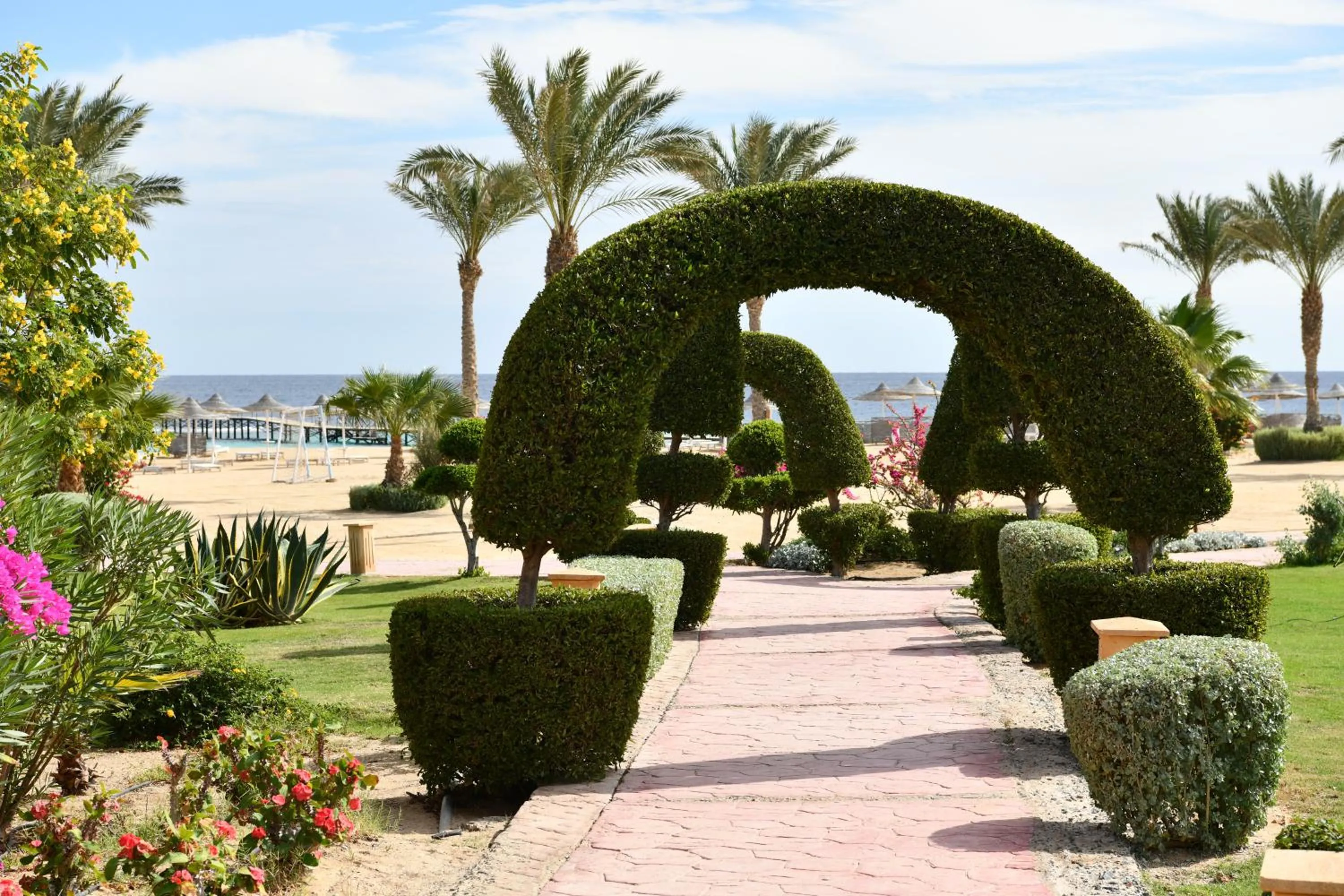 Patio in Wadi Lahmy Azur Resort - Soft All-Inclusive