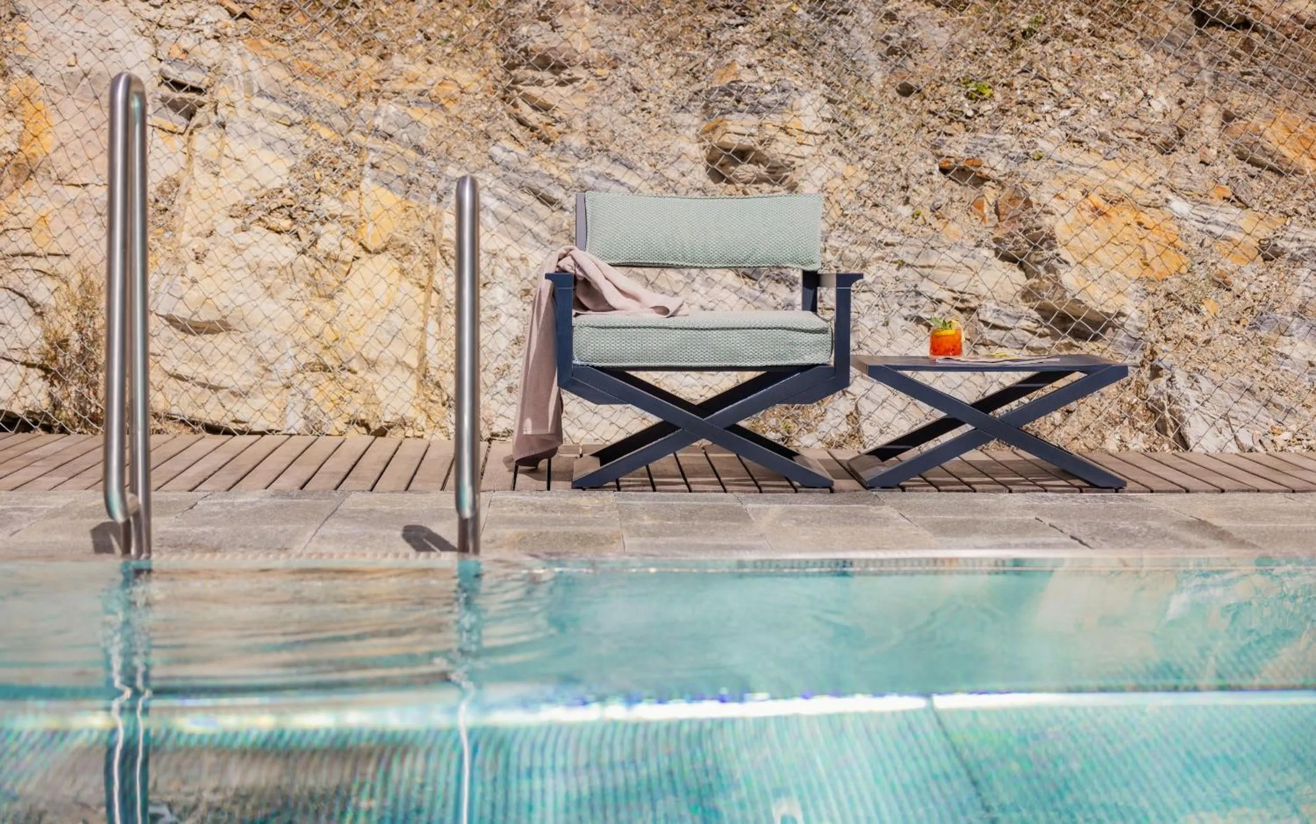 Swimming pool in Hotel Weissenstein