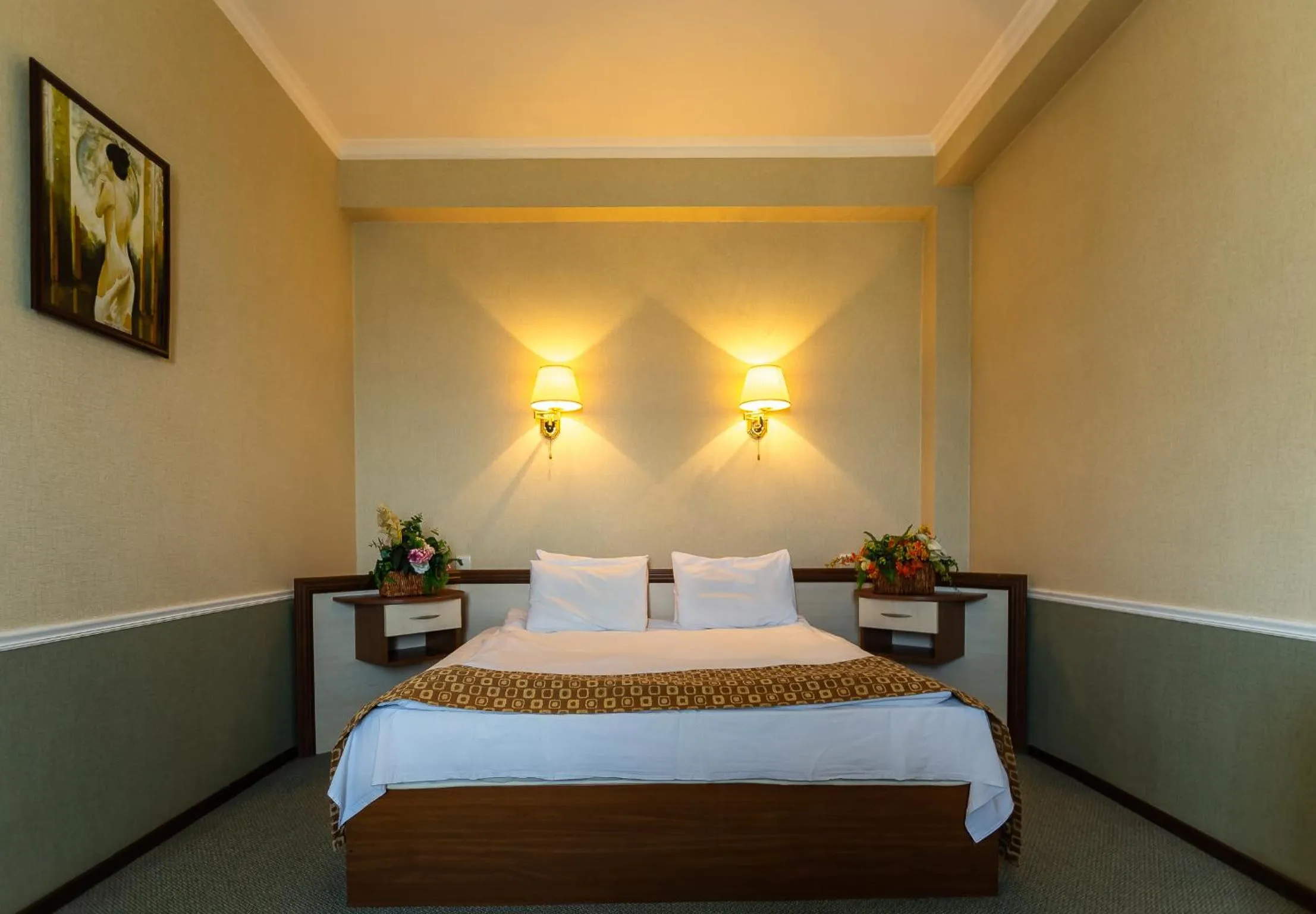 Bed in Diplomat Hotel Baku