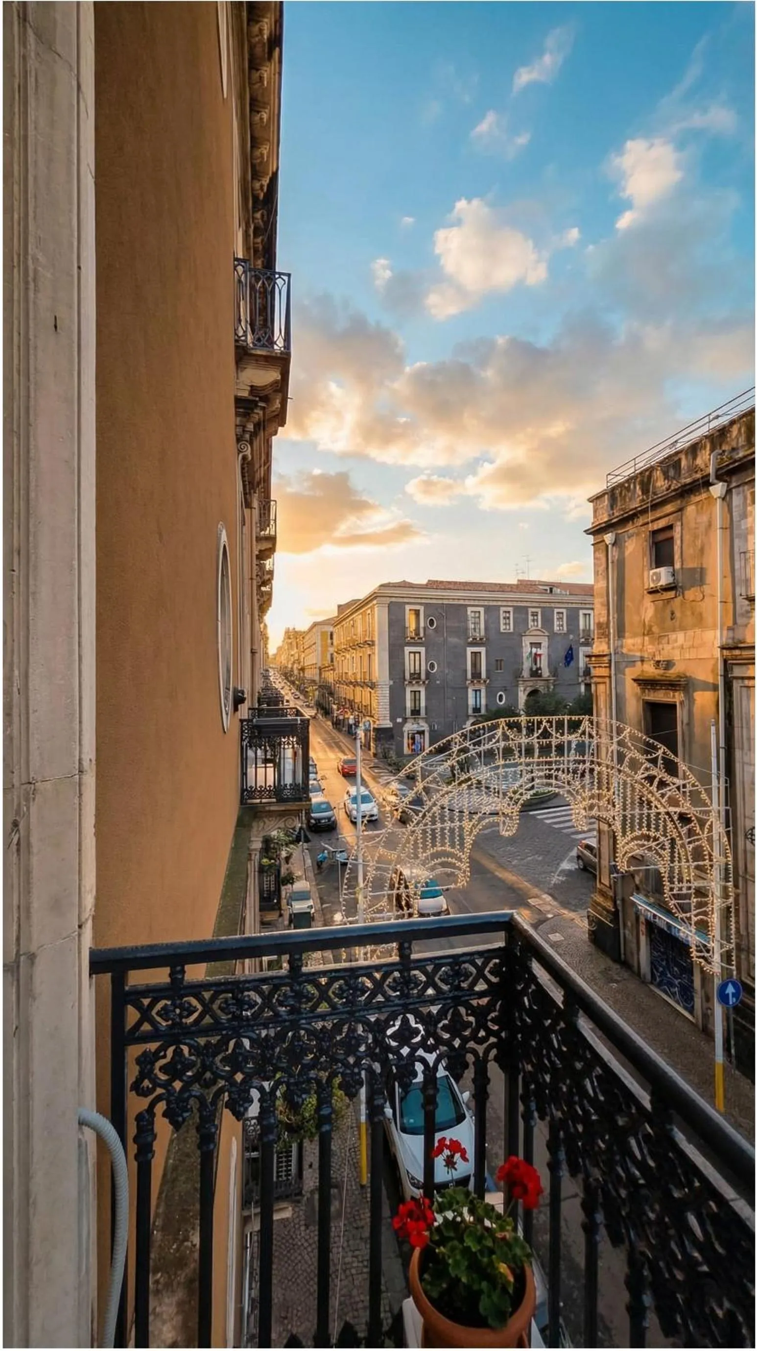 Balcony/Terrace in Palazzo Bruca Catania