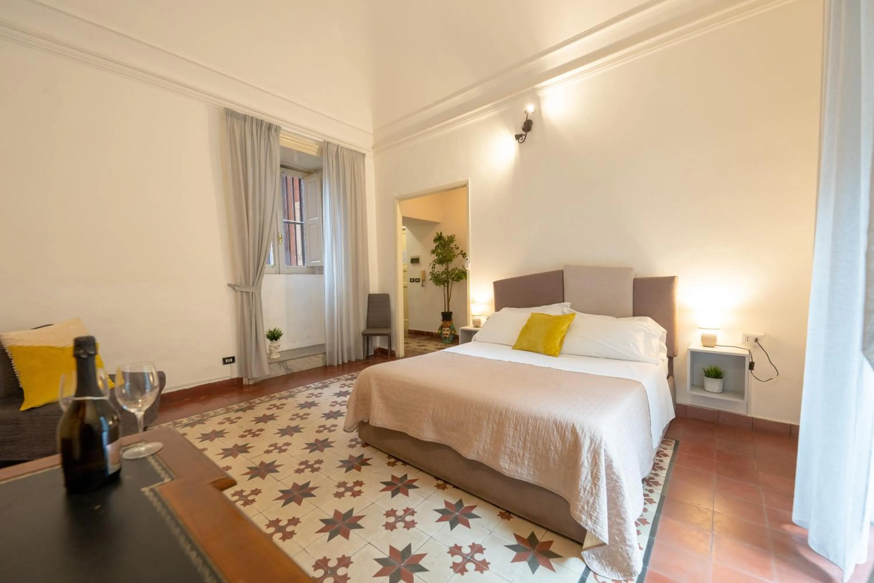 Bed in Palazzo Bruca Catania